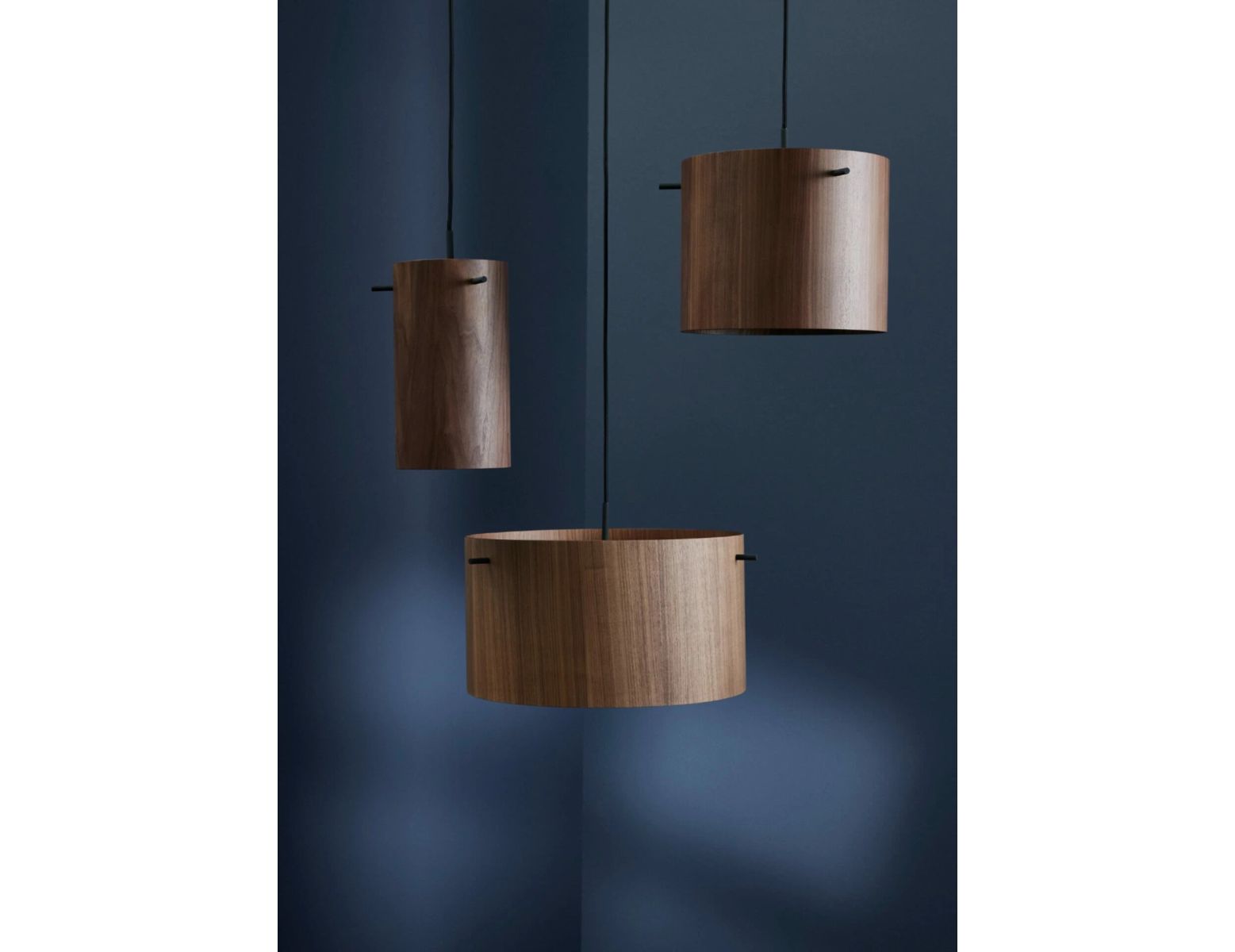 FM 1954 Pendant Light Ø41 Walnut