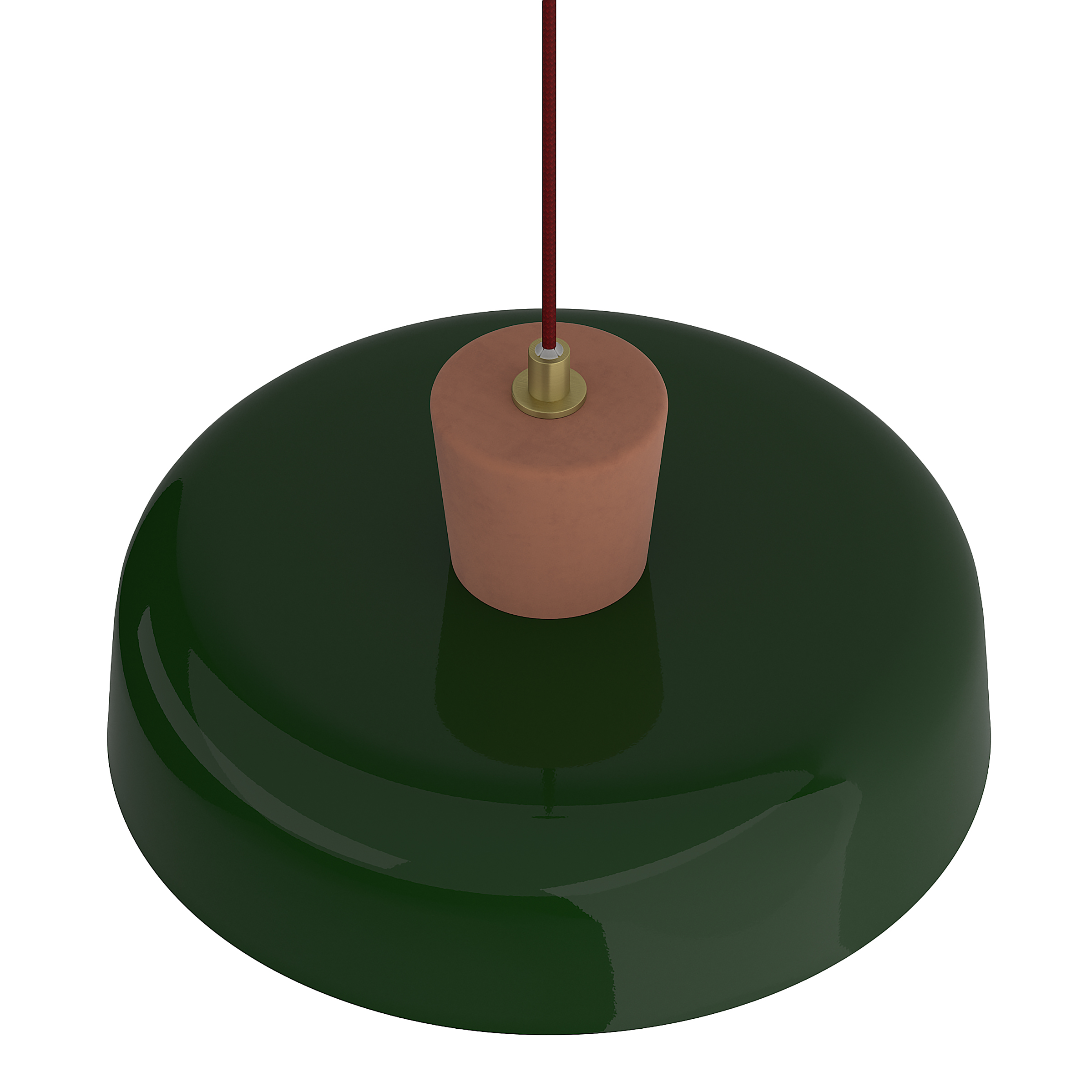 Vivia Typ B Pendelleuchte 1-flammig Keramik Grün