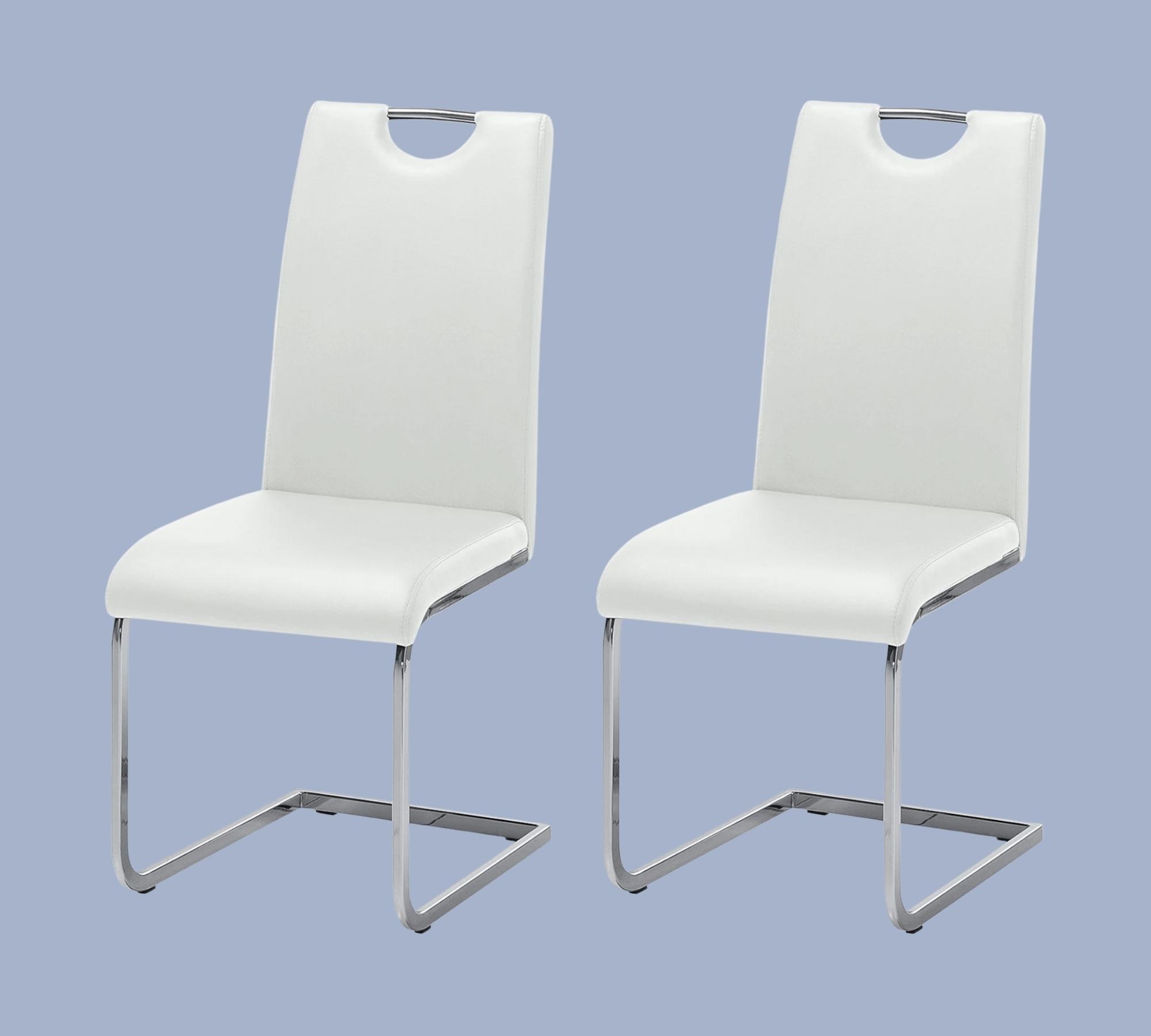 Cantilever Pasala Faux Leather White Set of 2