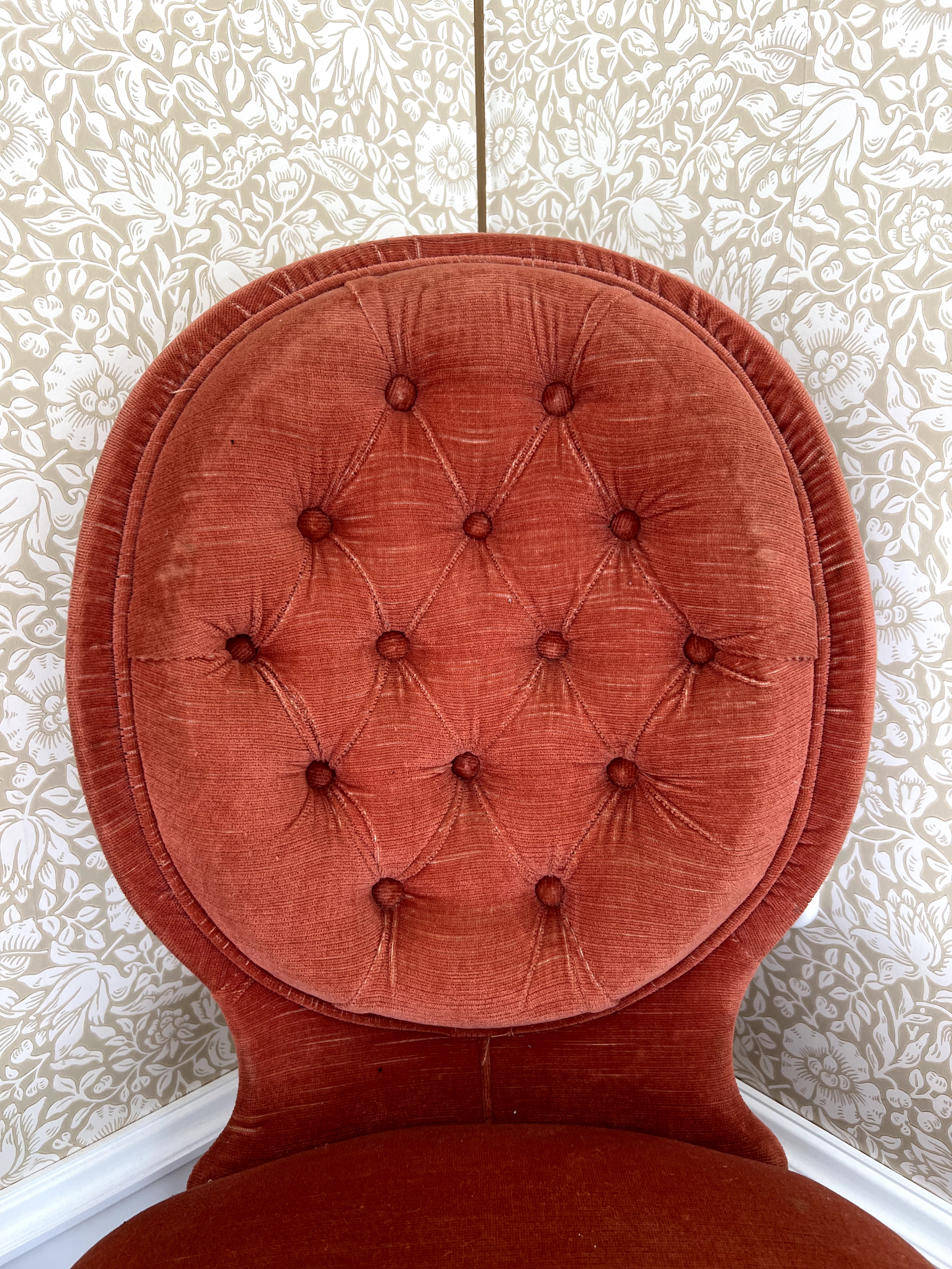 Vintage Sessel Samt Pink