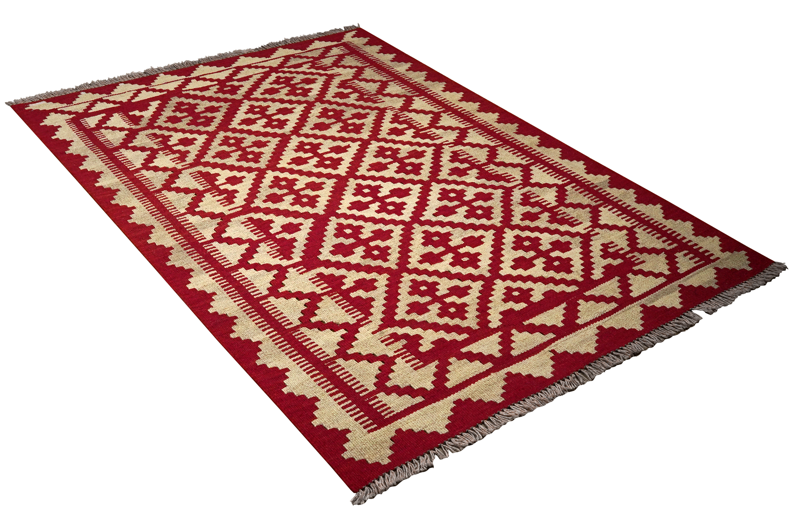 Kilim Gashgai Teppich Wolle Rot