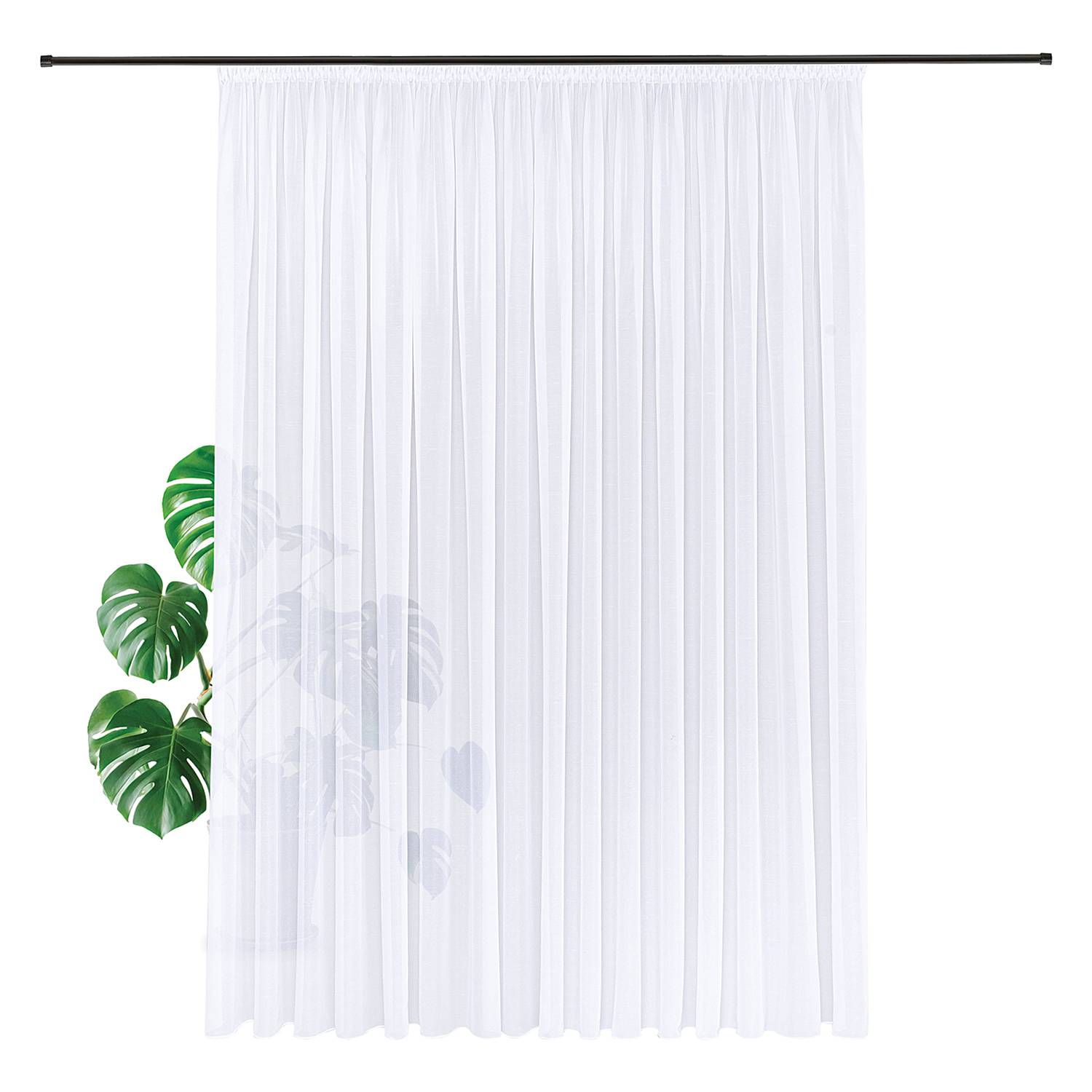 Gardine Alina Webstoff Weiß 300 x 245 cm