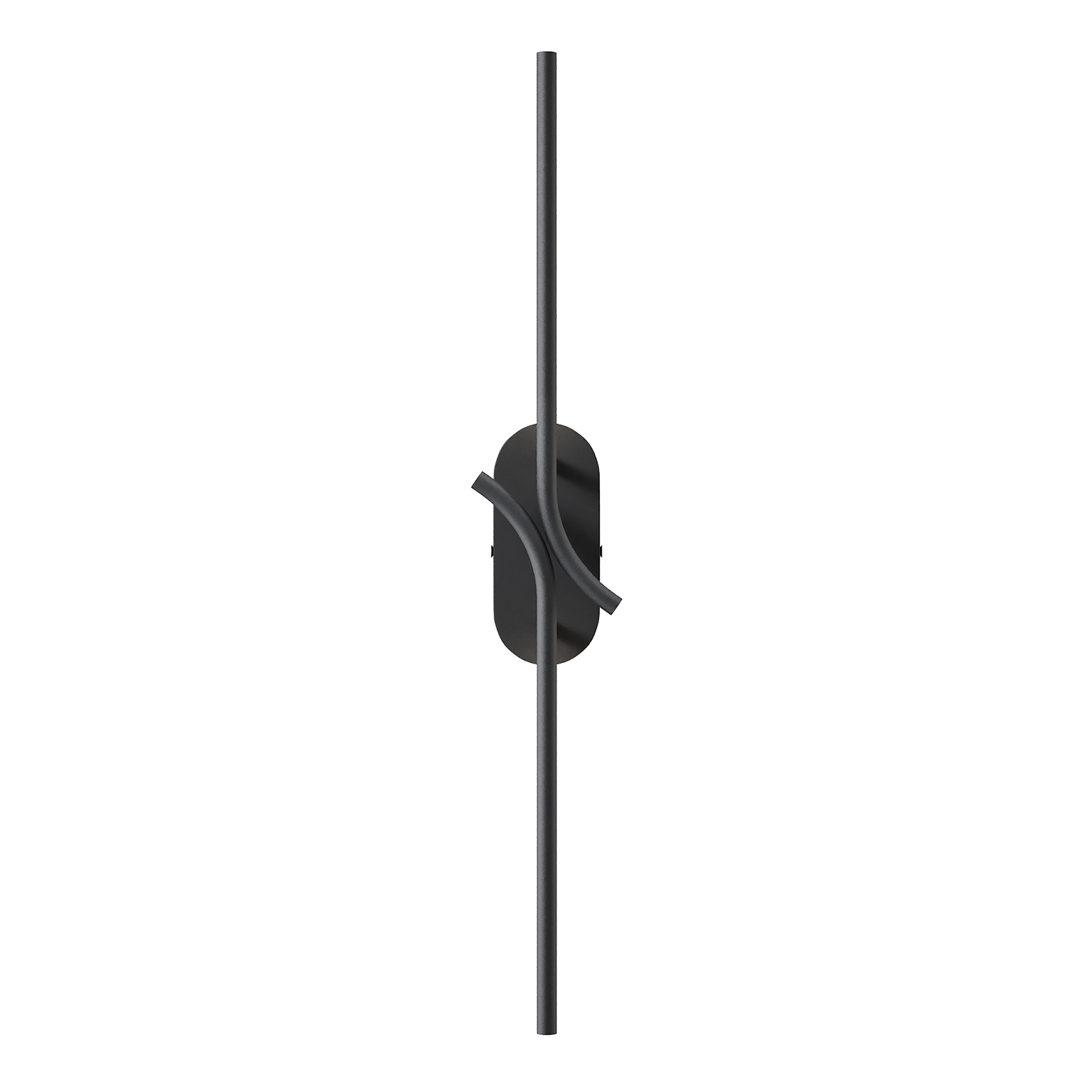 LED wall lamp Renaissance 1-light metal black