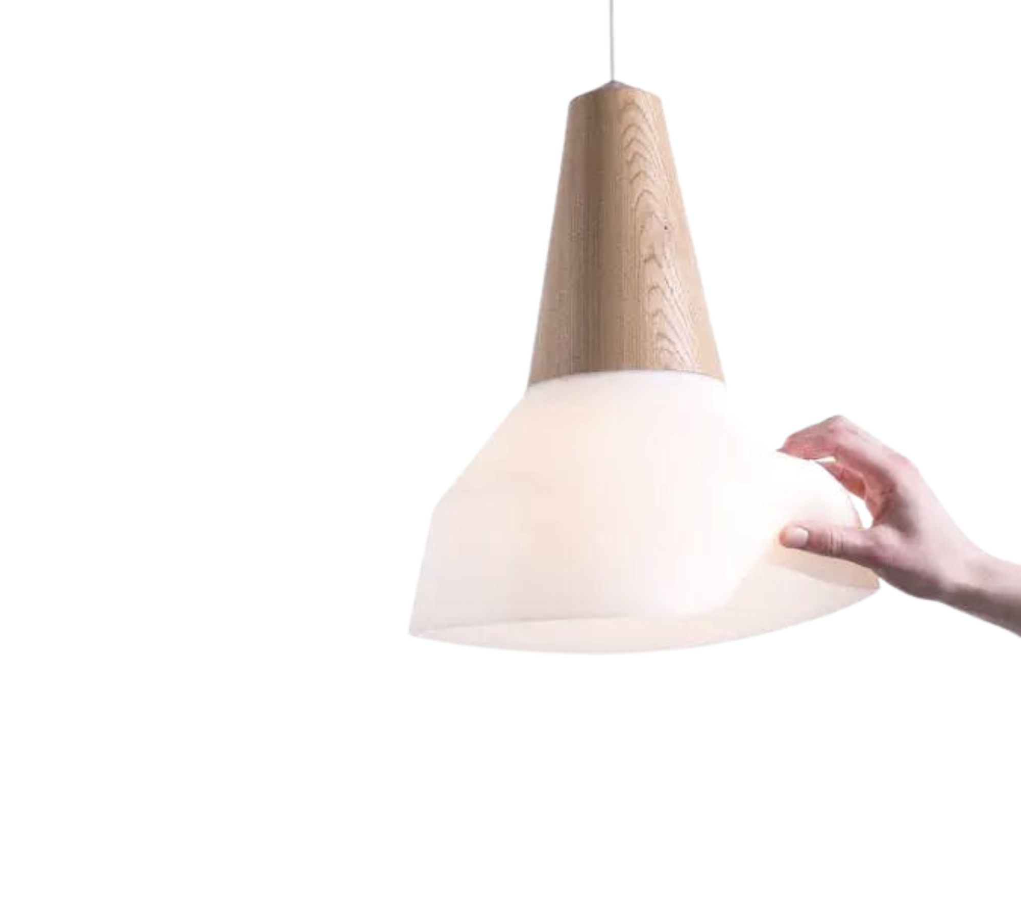 Eikon Lampe Weiß / Esche