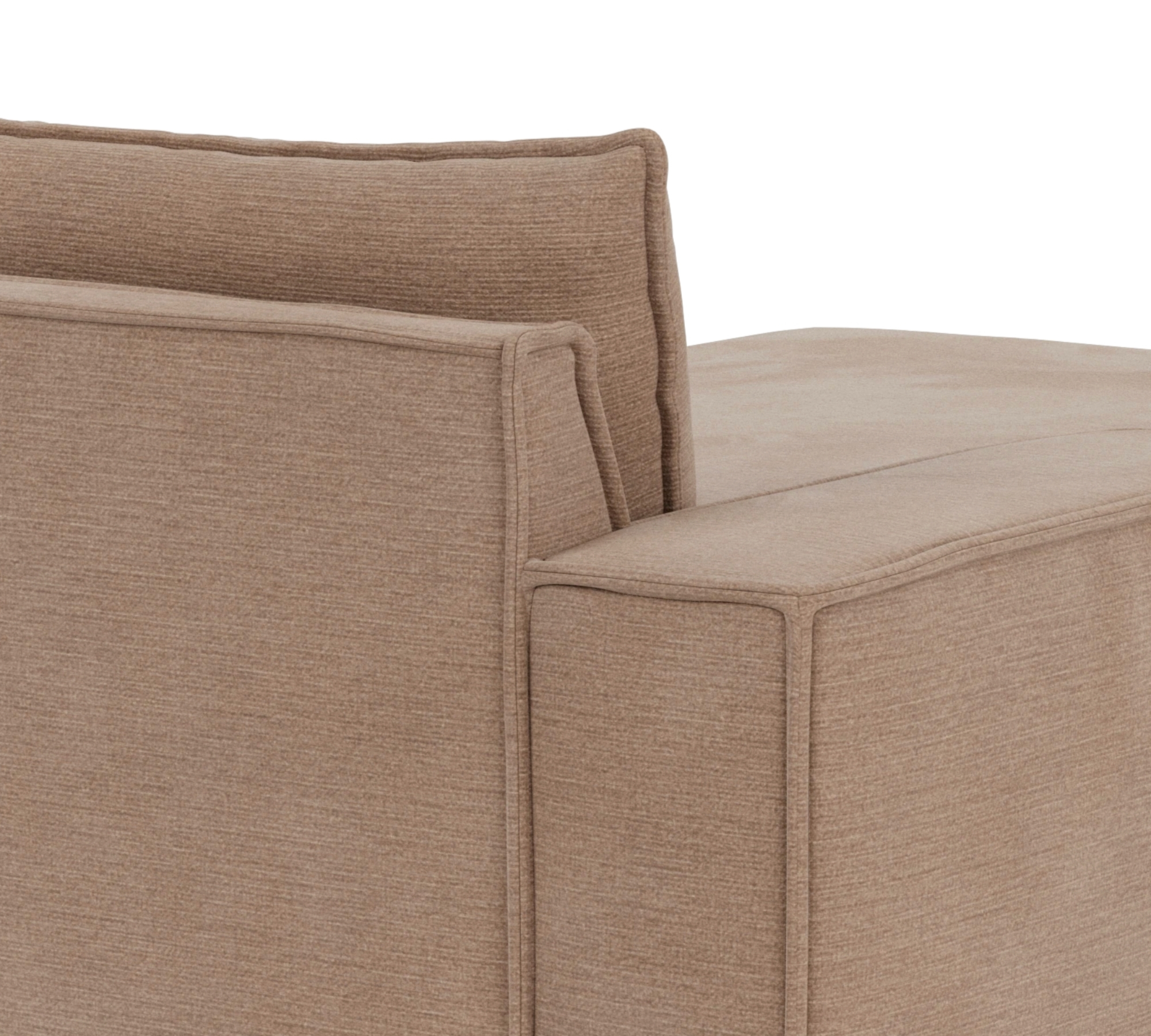 Daphne 1-Sitzer Récamiere Links Aulla Caramel