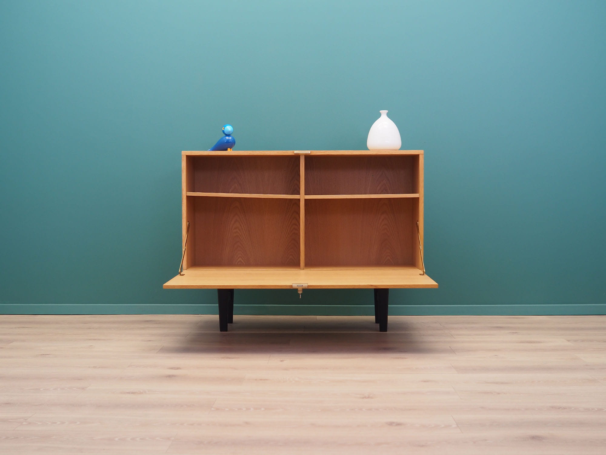 Vintage Cabinet Ash Wood Brown 1970s
