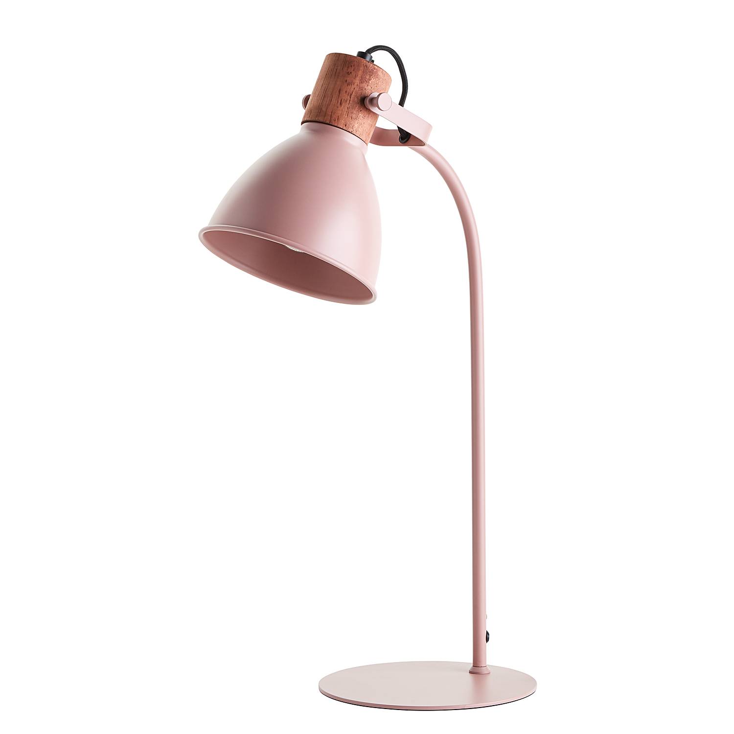 Erena Tischleuchte Eisen Rosa 1-flammig