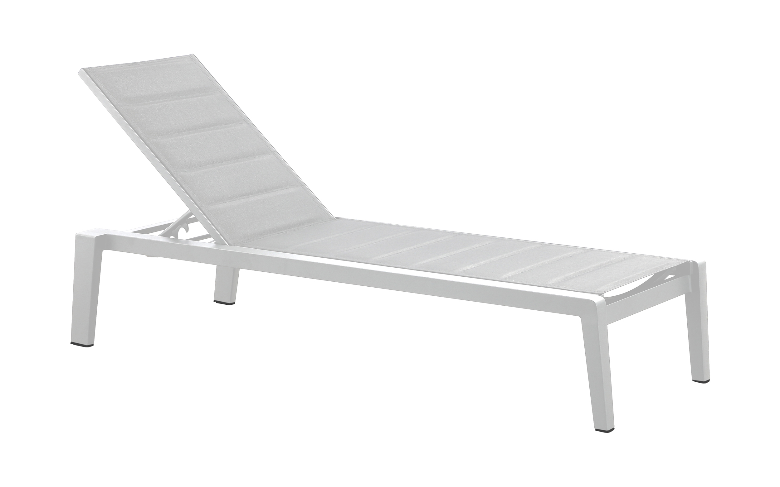 Emoti recliner metal textile white