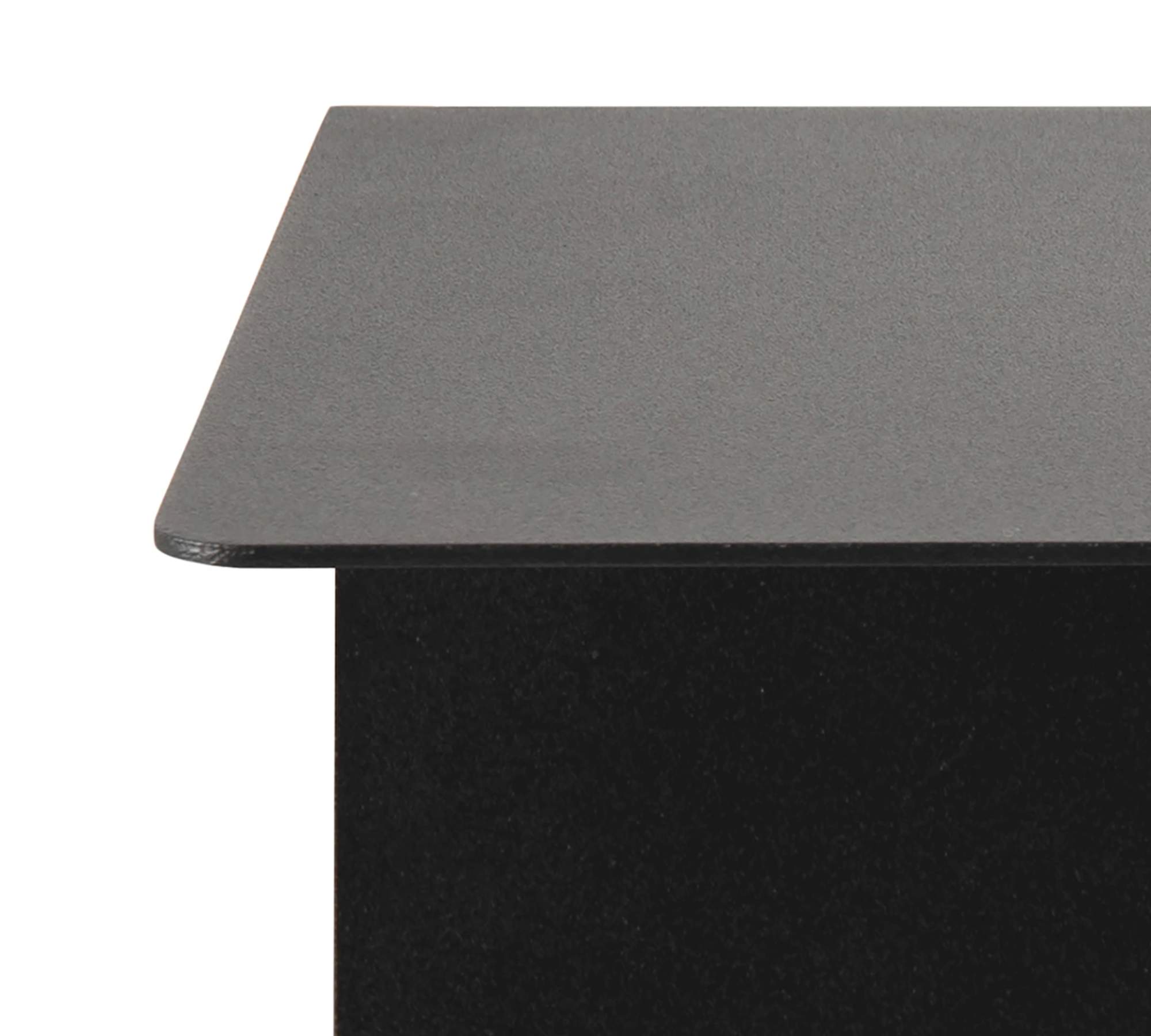 2x Wandregal Metall Schwarz