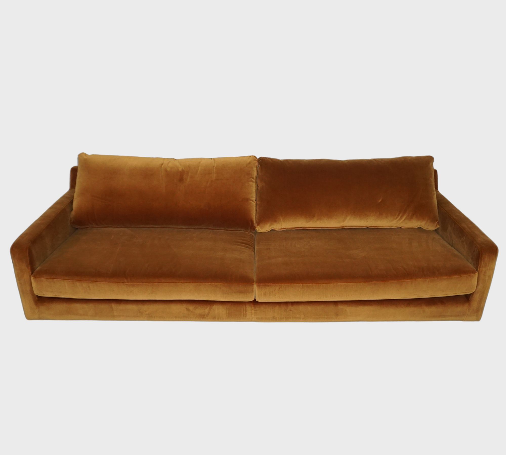 Astha Sofa 3-Sitzer Velours Matt Amber