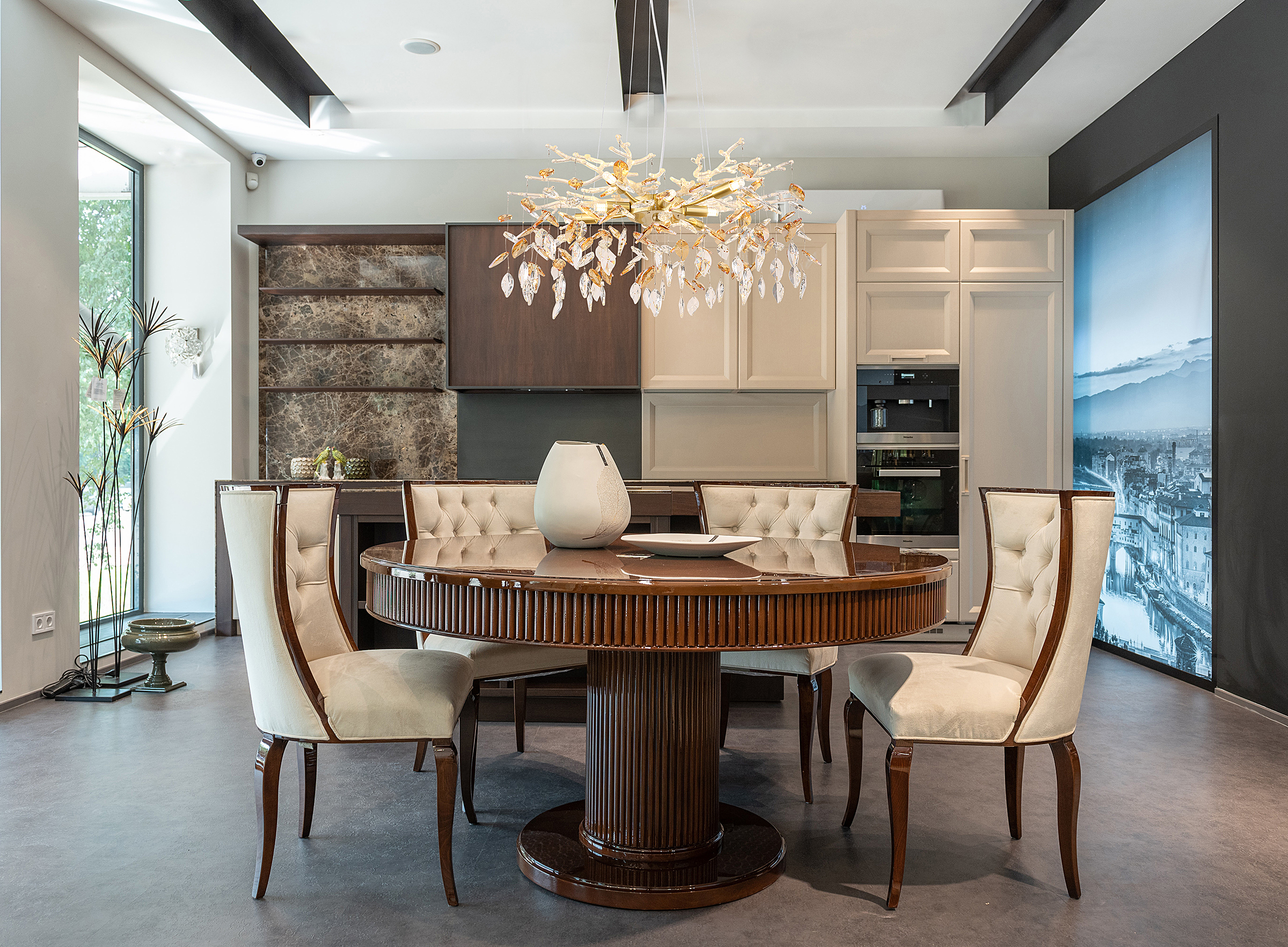 Danna Kronleuchter  8-flammig Kristallglas Eisen