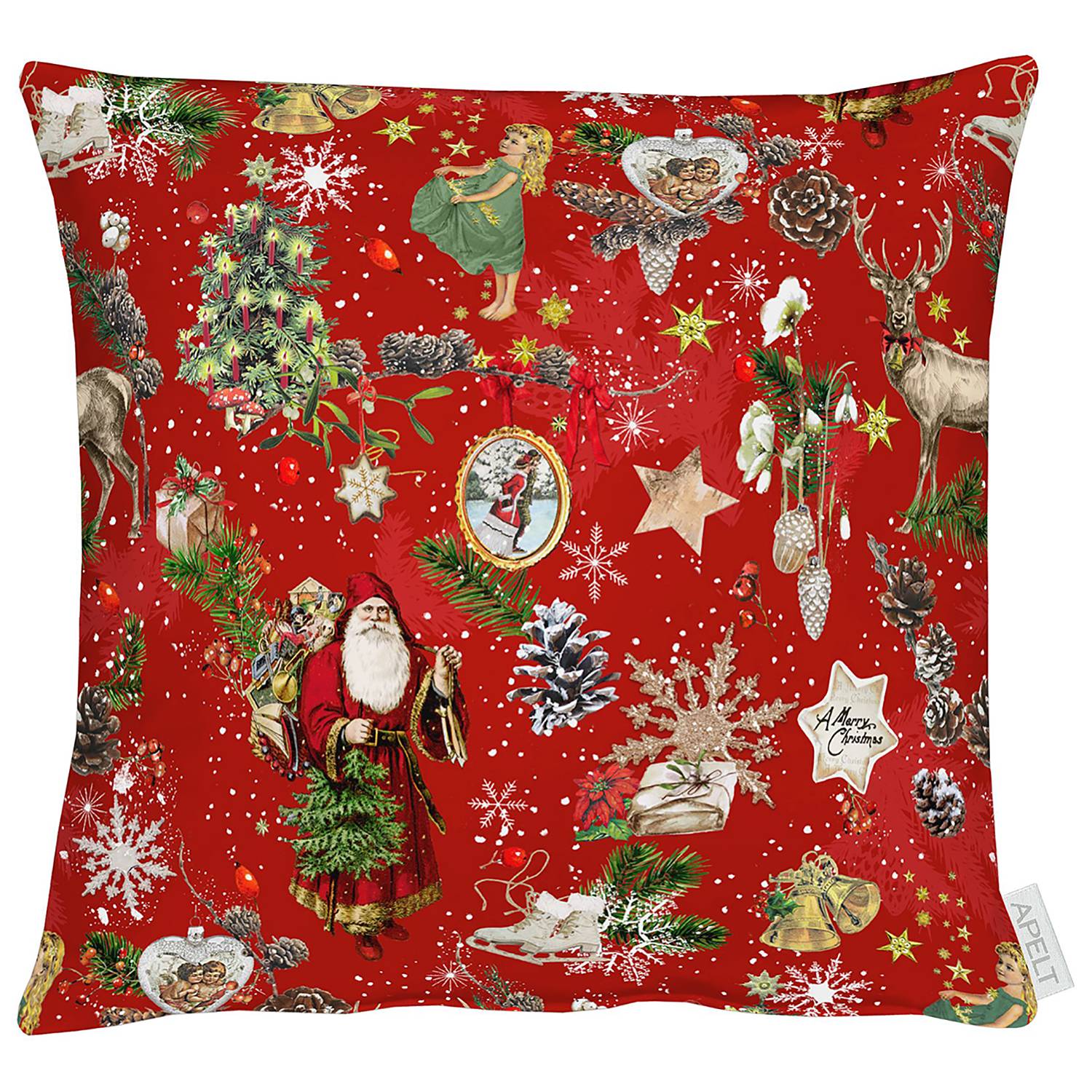 Dekokissen 3610 V Baumwolle Rot