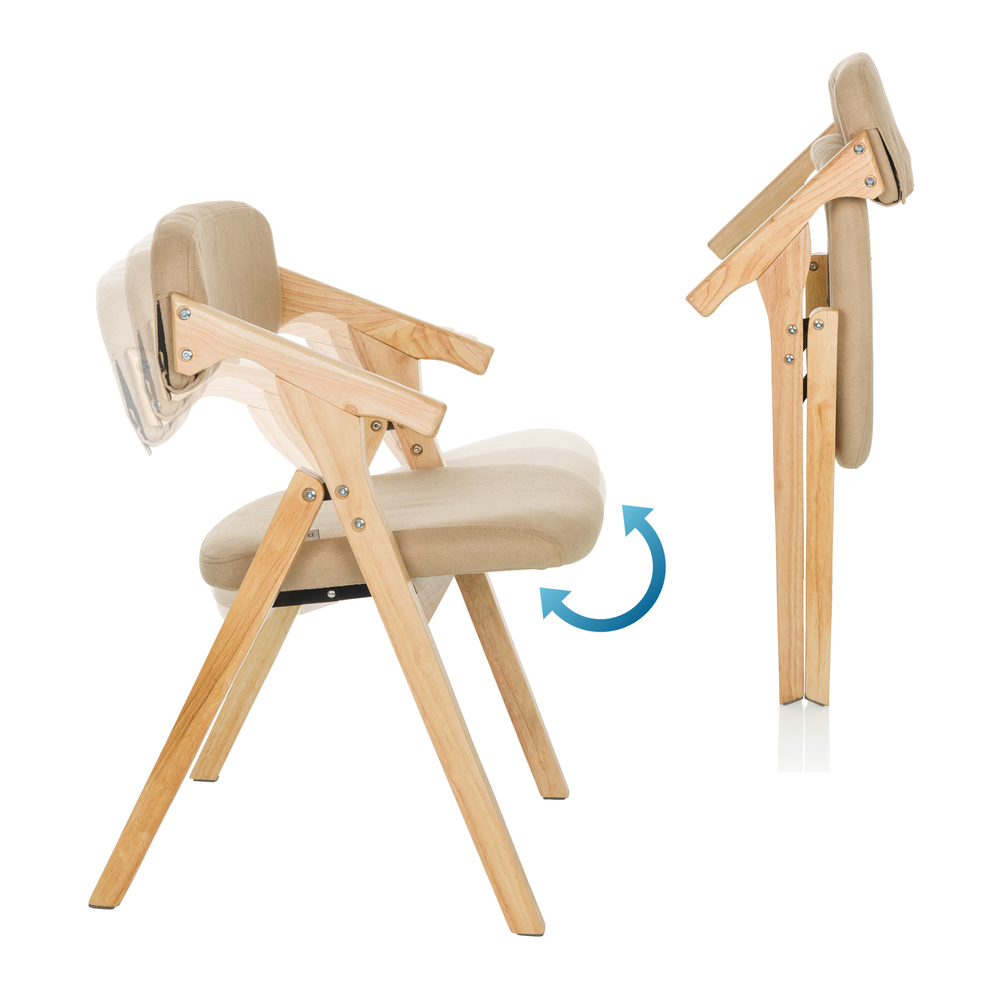 SCANDIO Klappstuhl Holz Beige