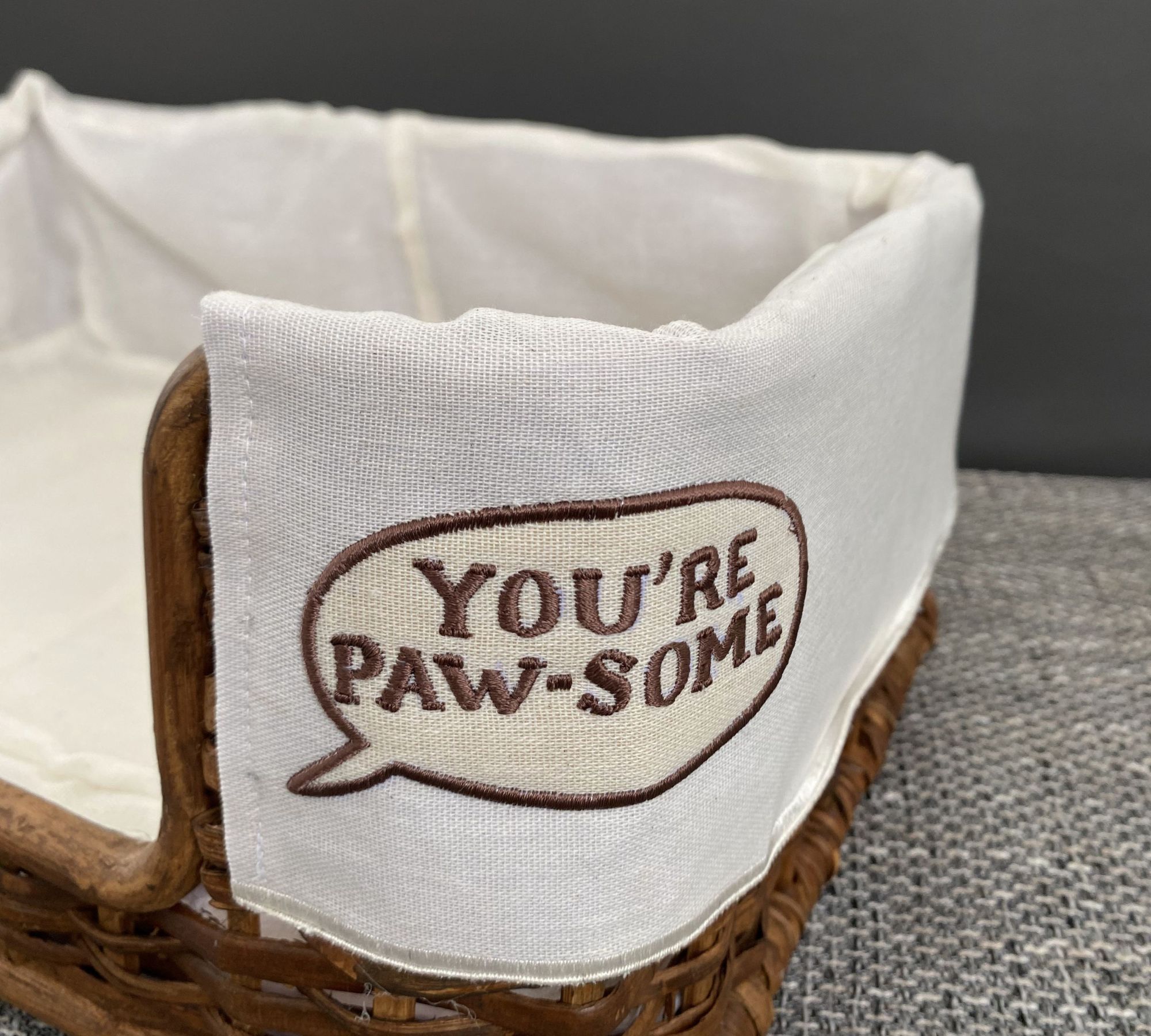 Dog bed Small Rattan Brown