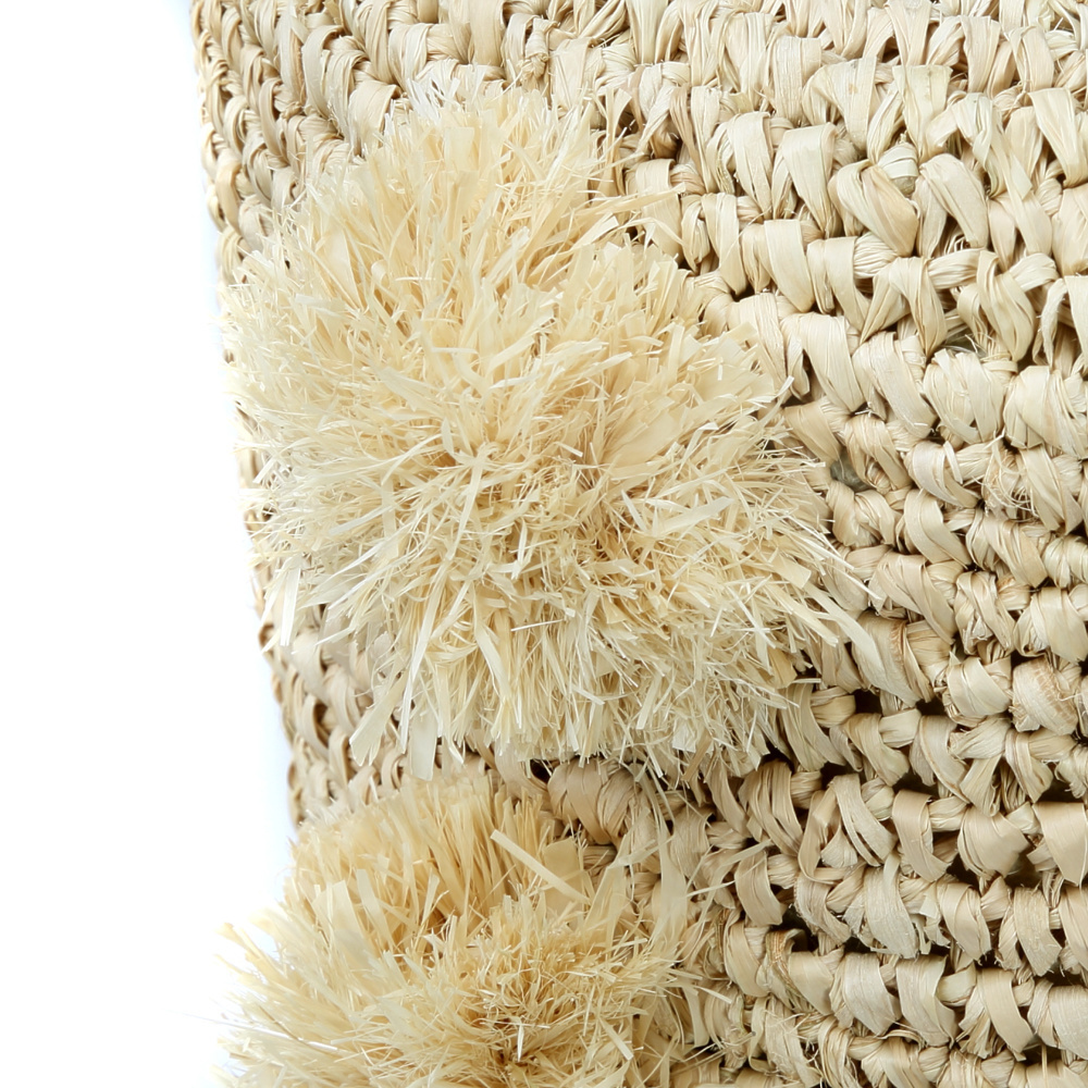 Hocker Holz Bast Natur