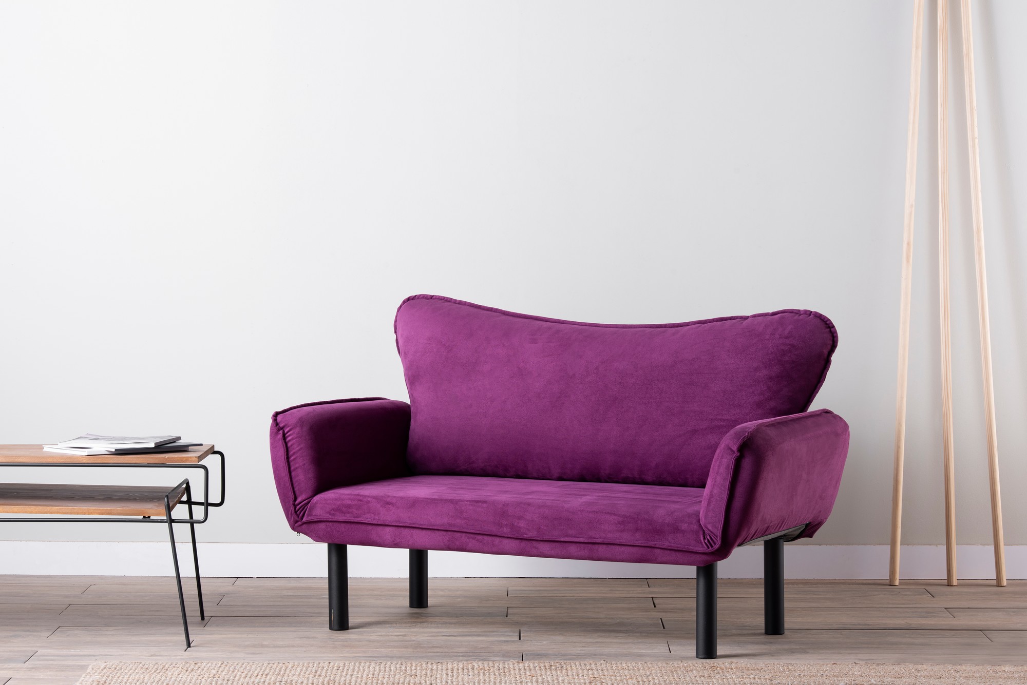 Chatto Schlafsofa 2-Sitzer Violett