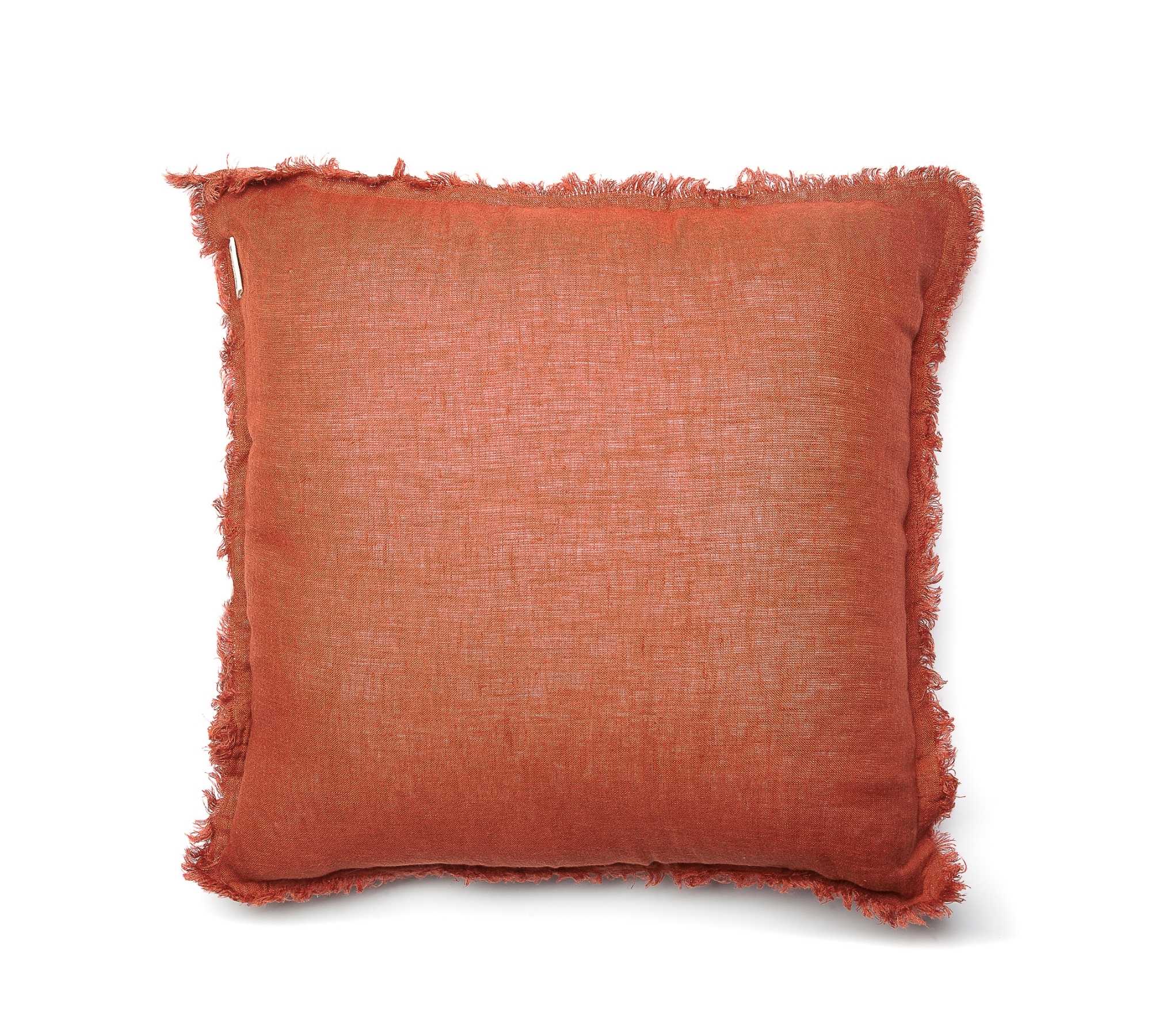 Kissenhülle Naturleinen Rot 65 x 65cm