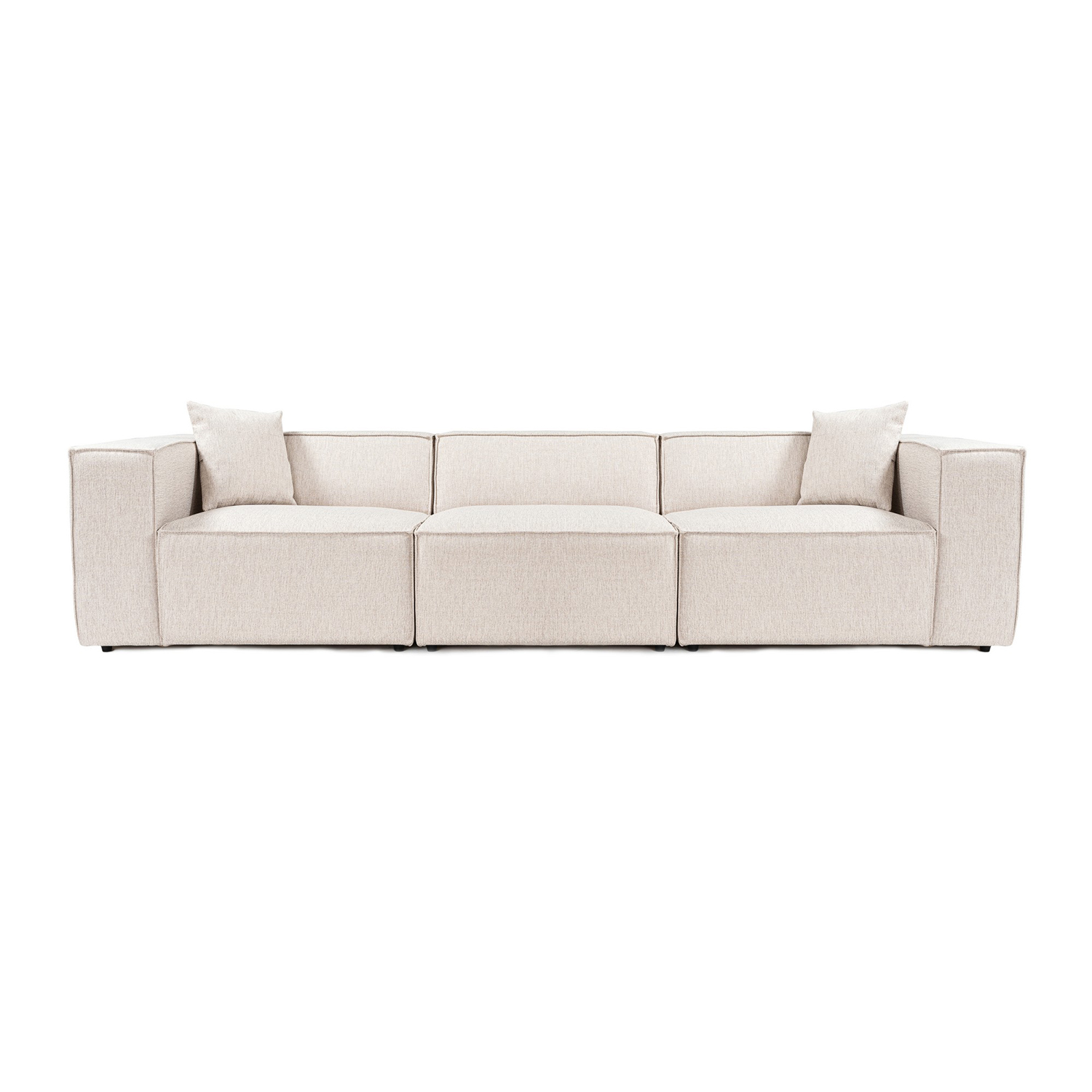 Lora 3-Sitzer Sofa Hellbraun