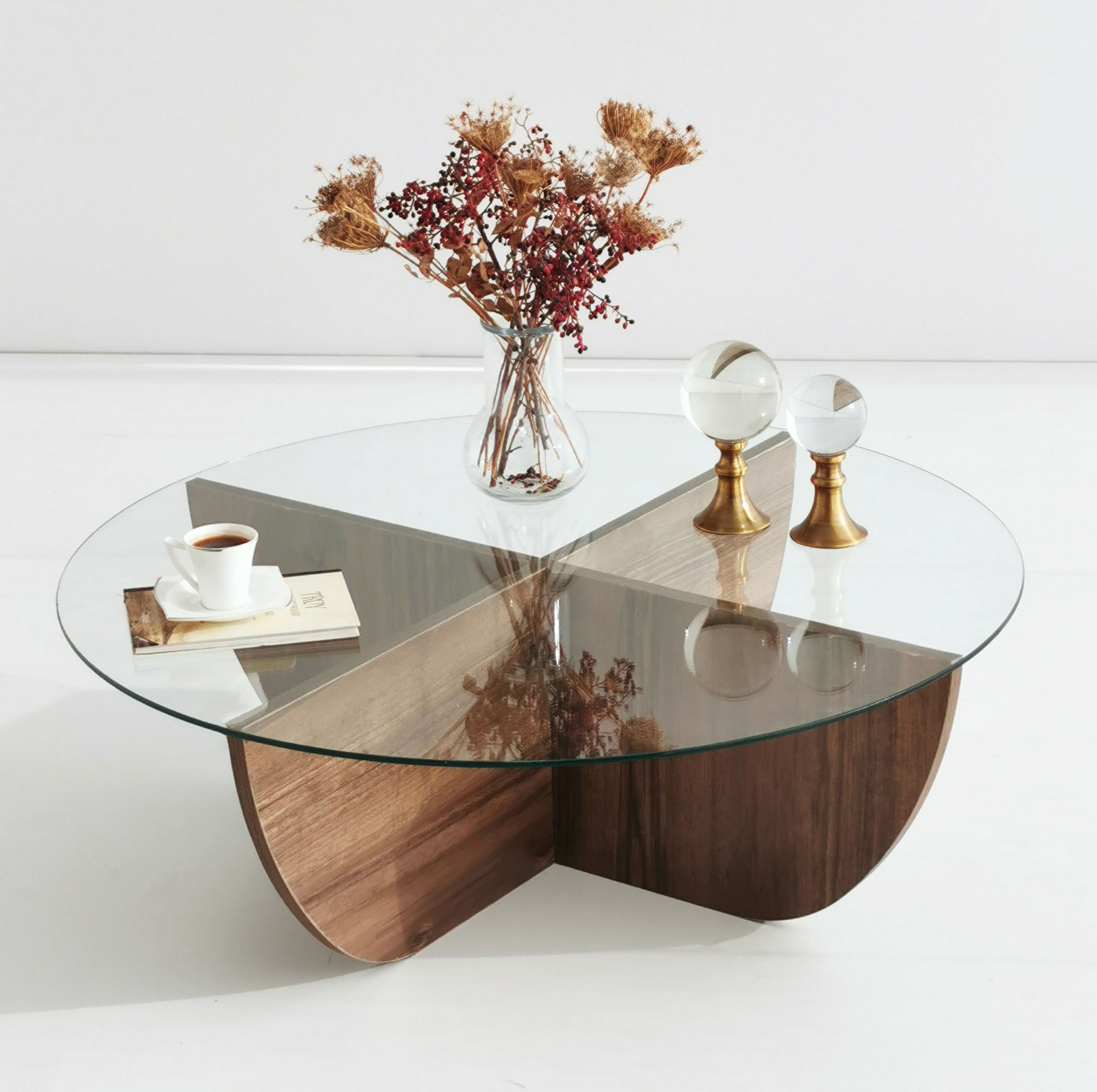 Lily Coffee Table Walnut Brown