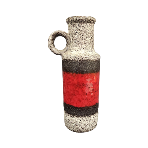 Vintage H 28 Vase Keramik Rot