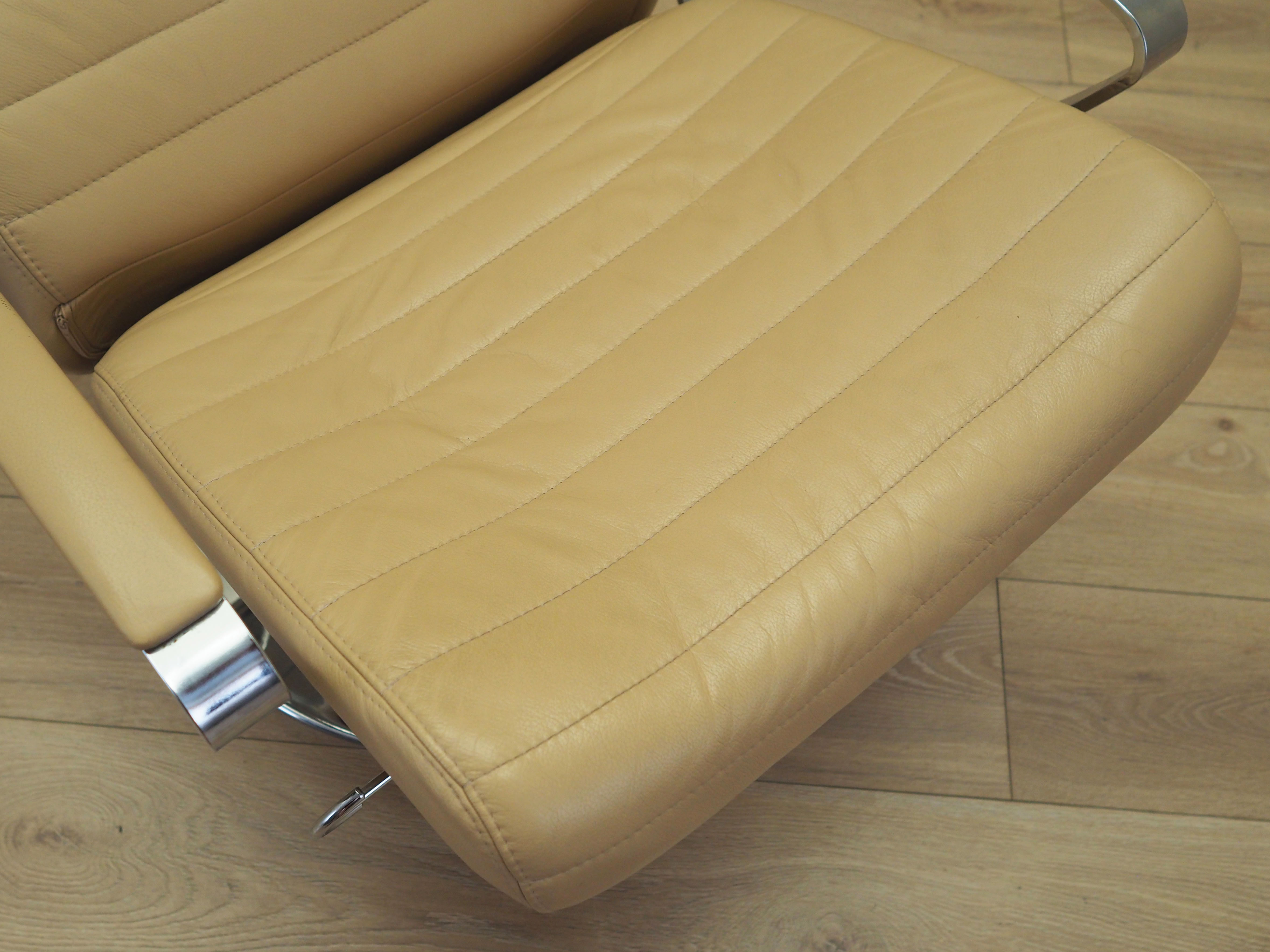 Armchair Leather Light Brown 1970s