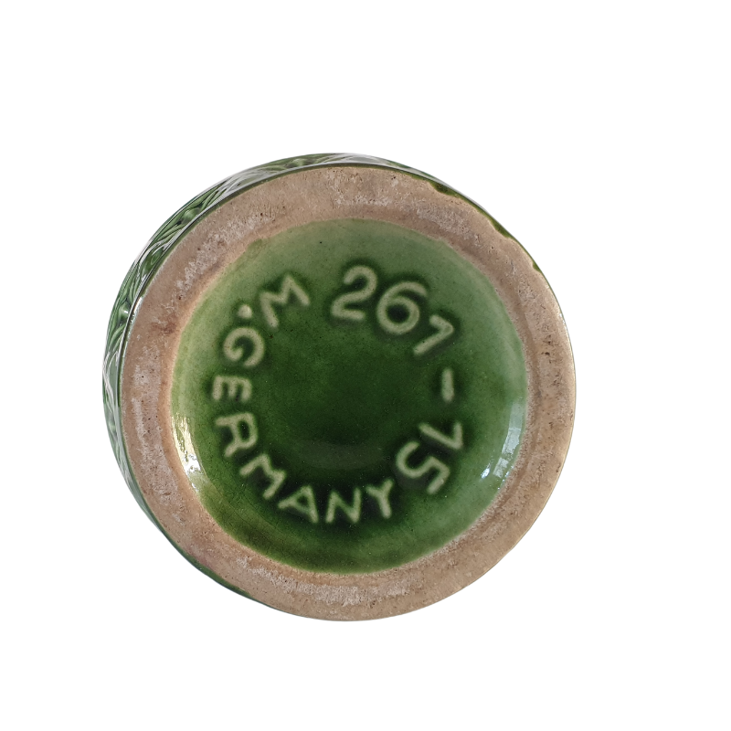 Vintage Vase Keramik Grün