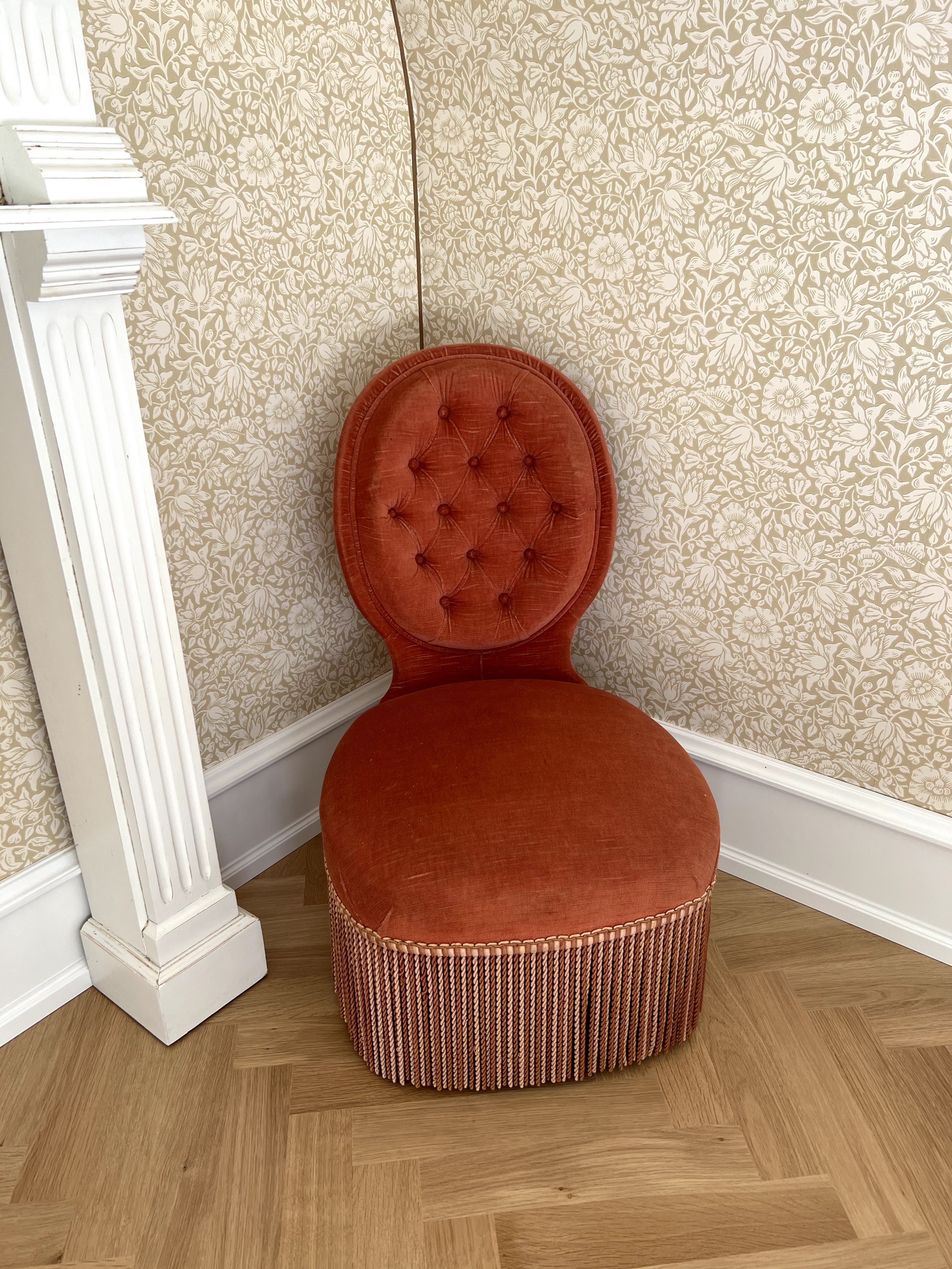 Vintage Sessel Samt Pink
