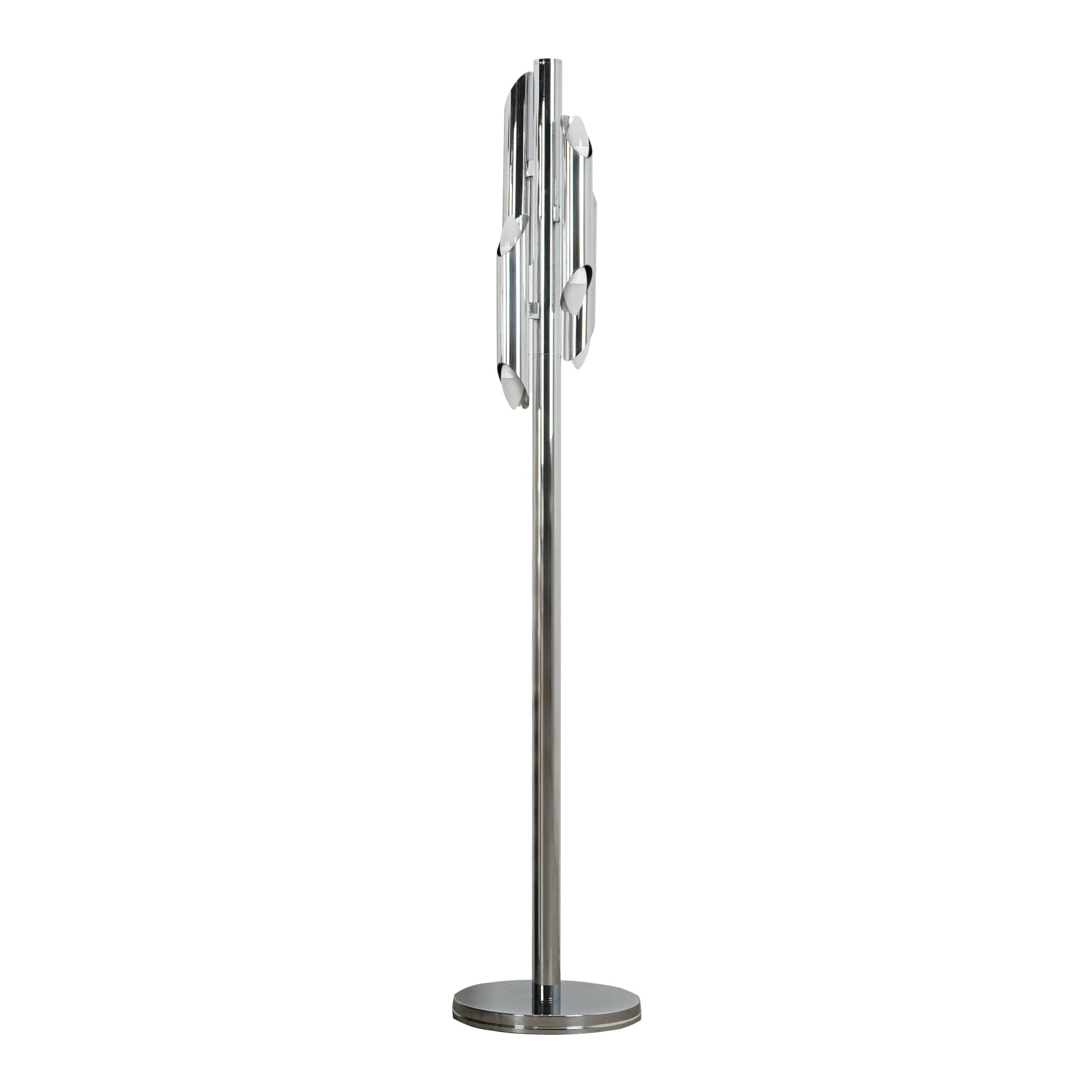 Space Age floor lamp metal