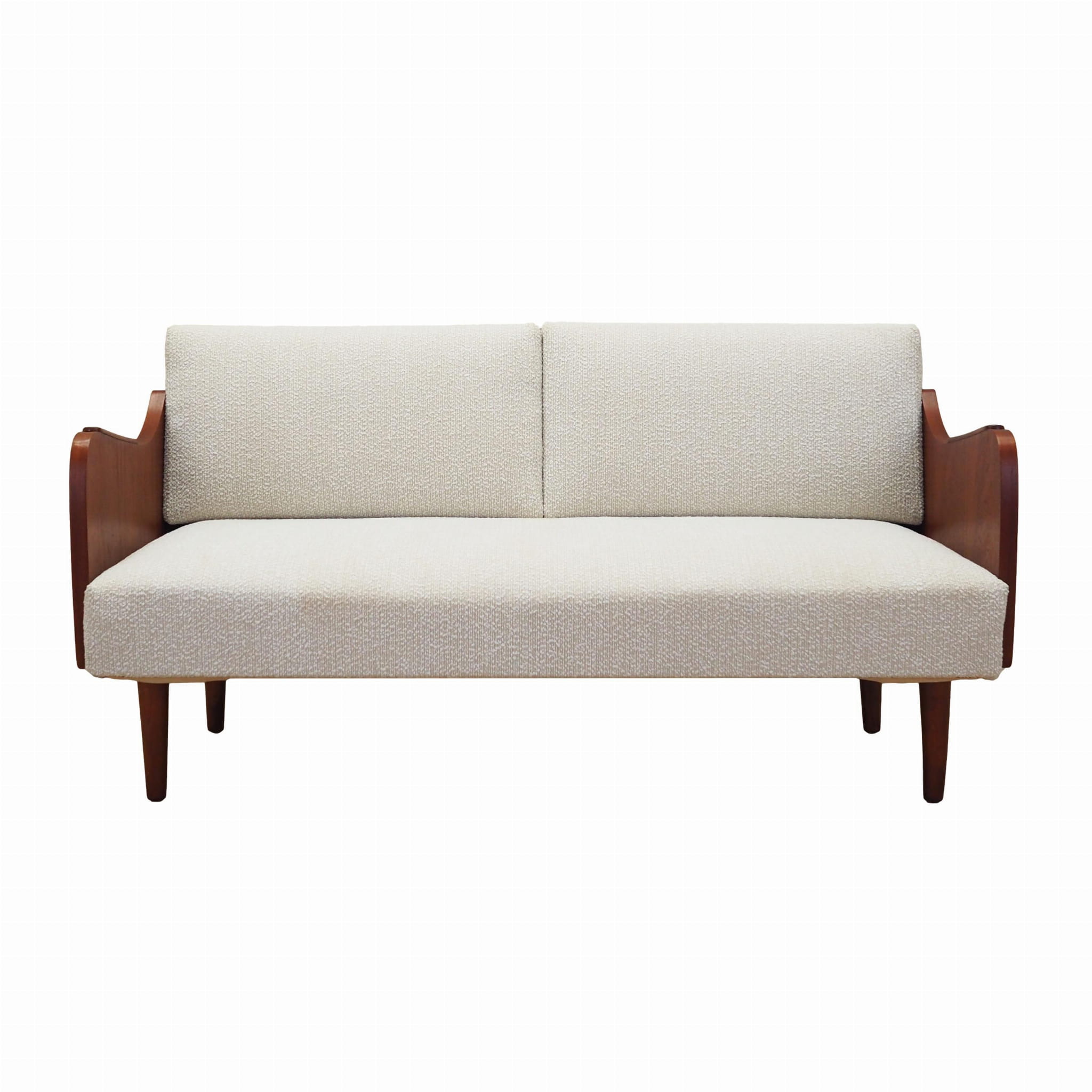 Divano a 2 posti beige anni '70