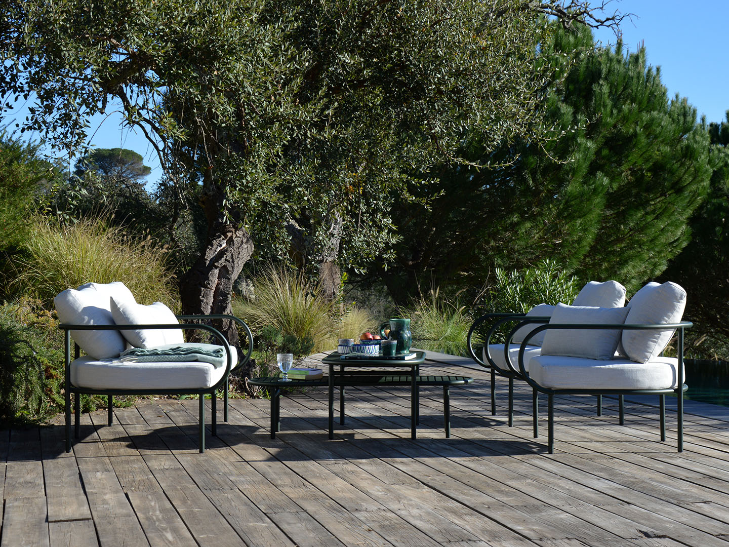 L44 Set lounge verde
