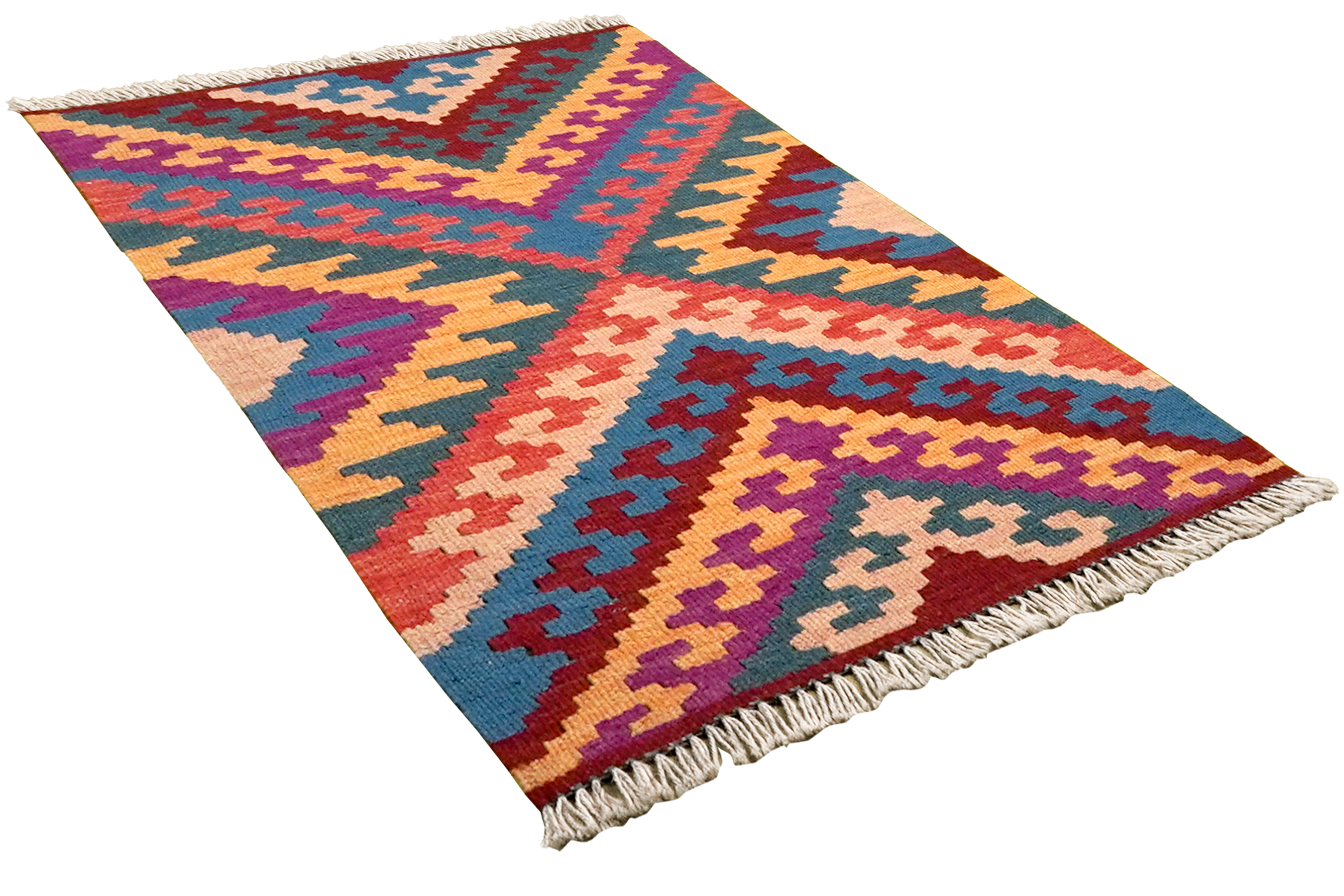 Kilim Gashgai Teppich Mehrfarbig