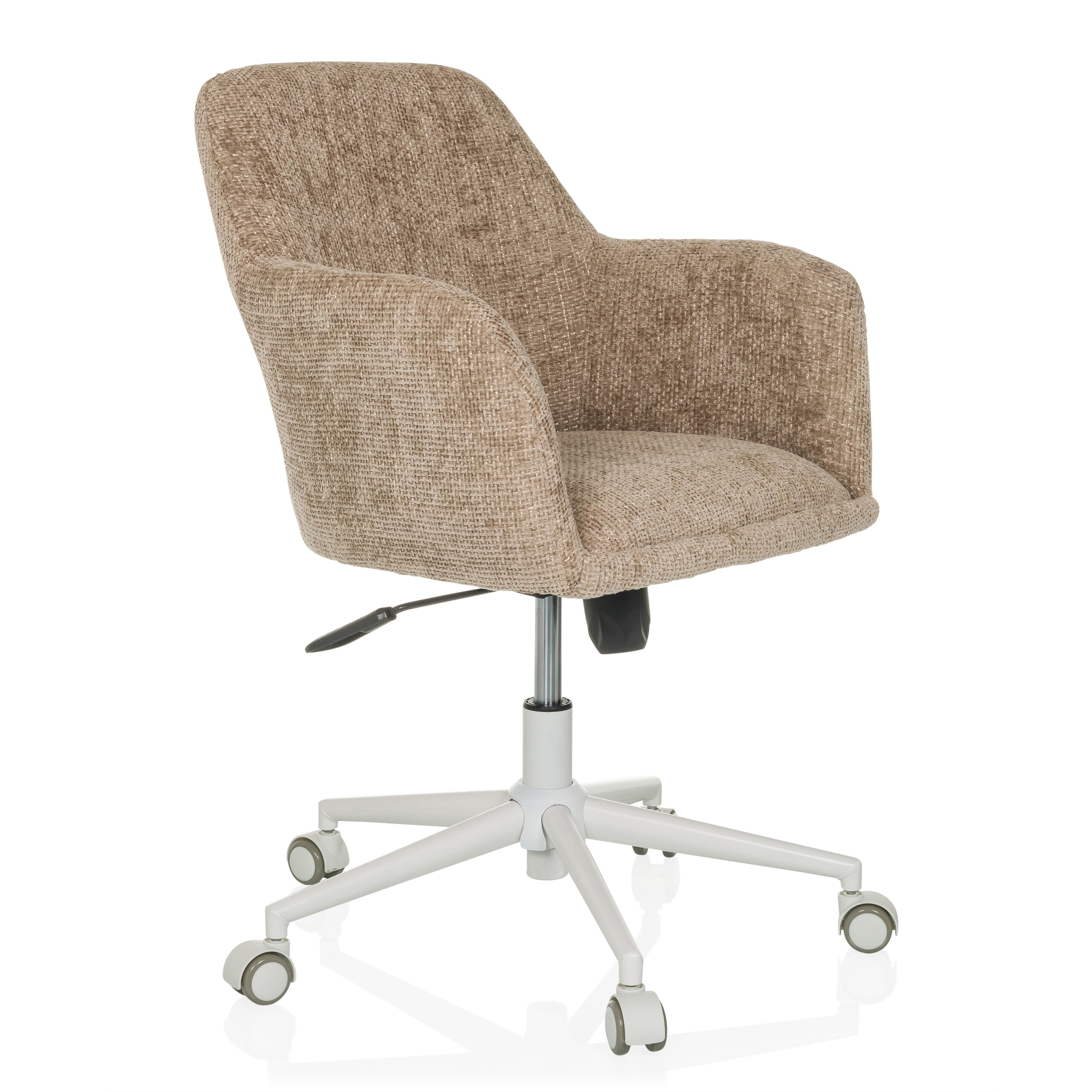 SOLAO HOME Bürostuhl Bouclé Hellbraun