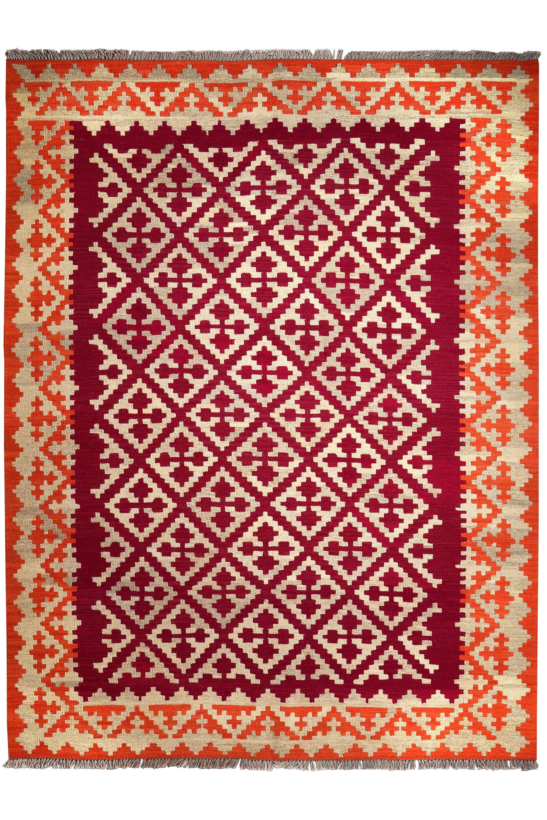 Kilim Gashgai Teppich Wolle Mehrfarbig