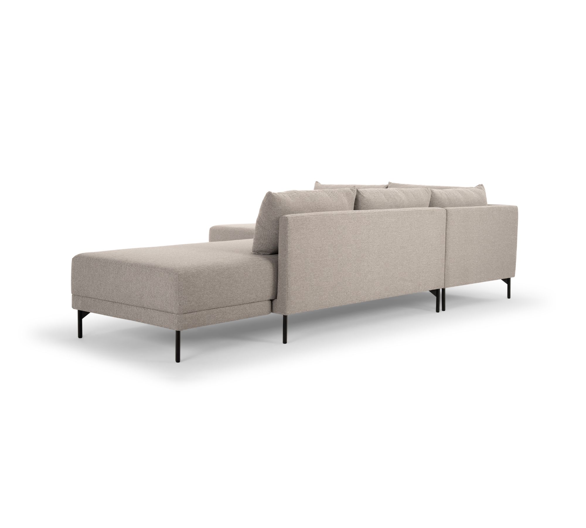 Vivica Sofa Bed Chaise Lounge Left Agnes Brown