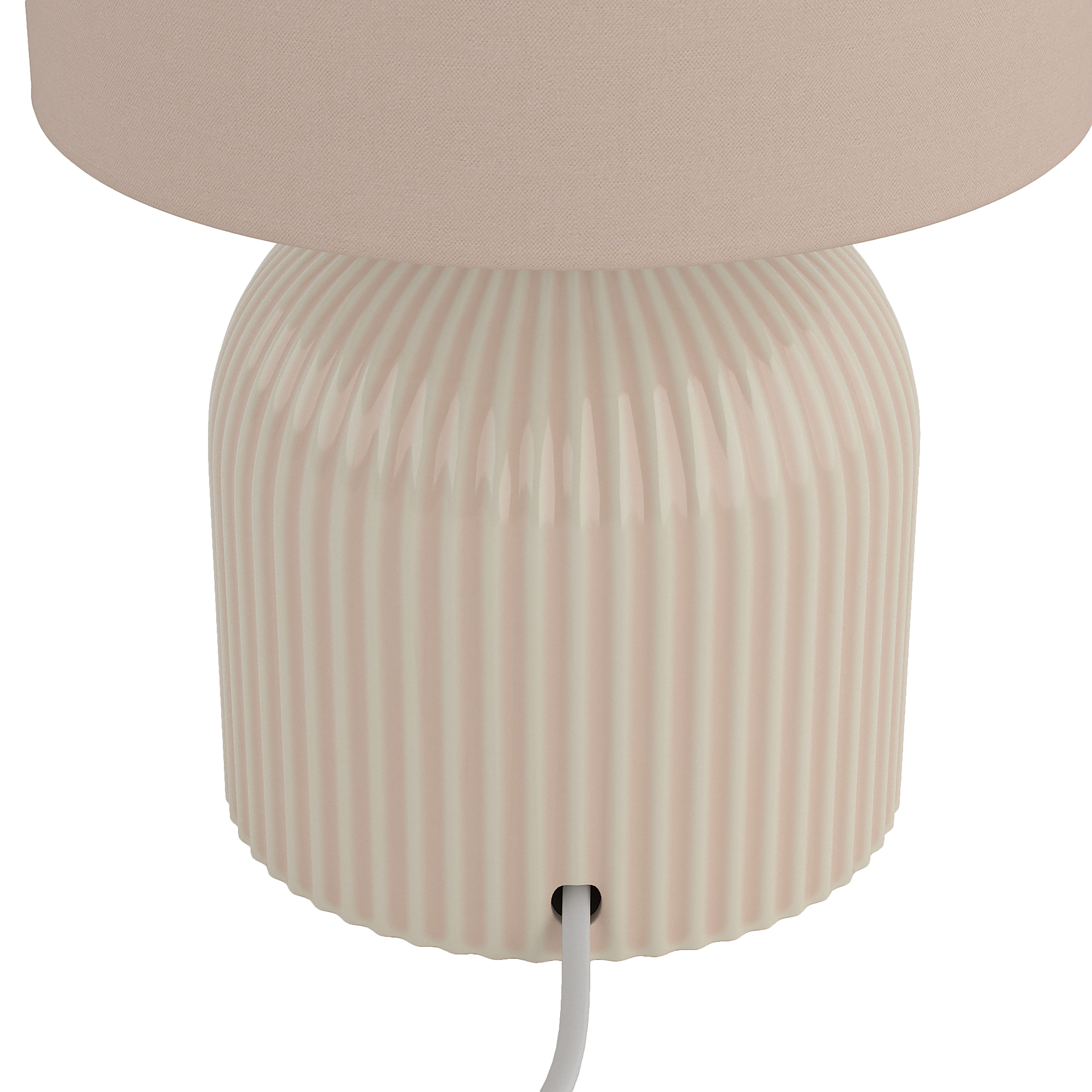 1-Flammig Uvaro Tischleuchte Frottee Keramik Rosa