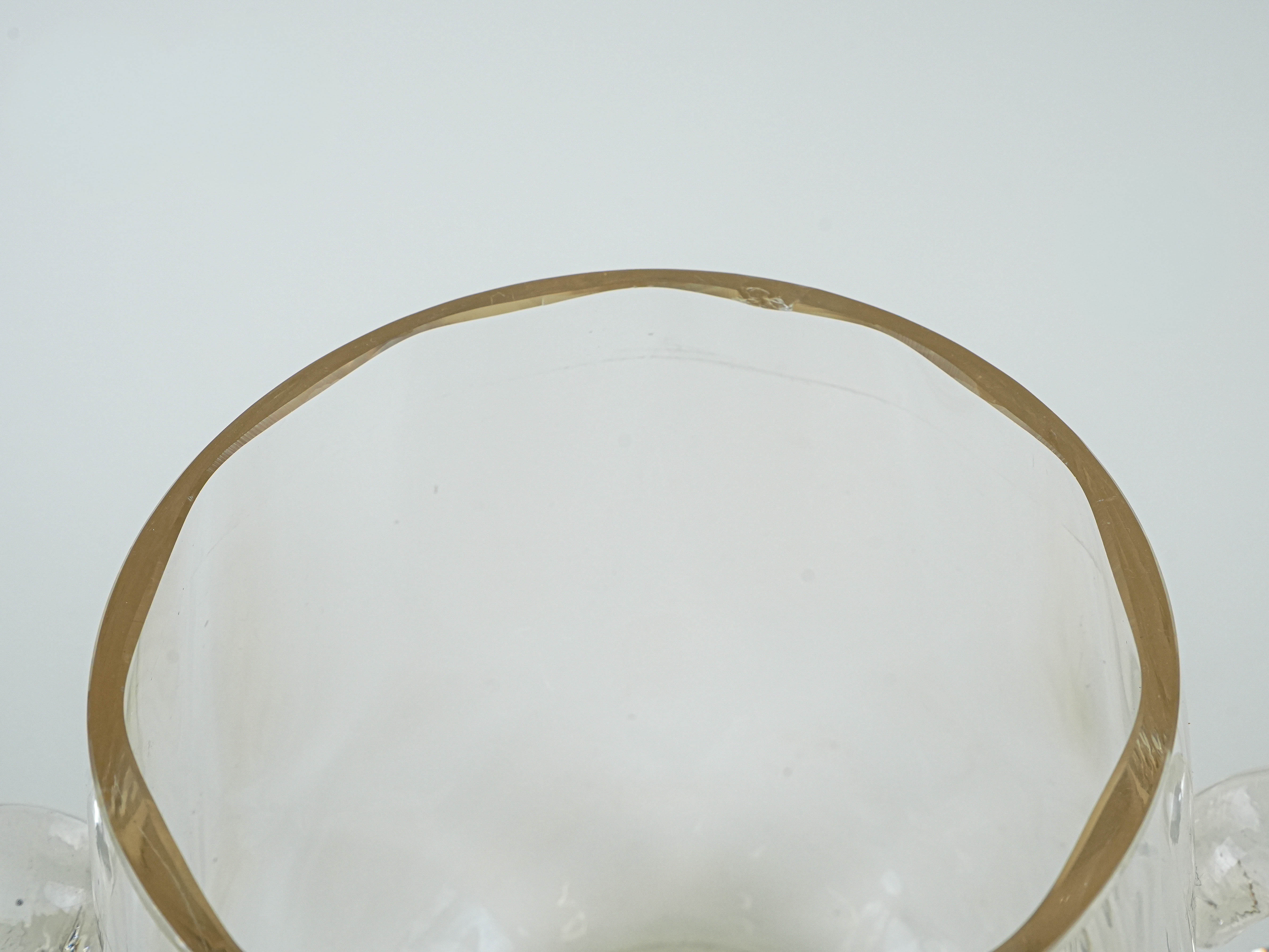 Glaseiskübel Transparent 1970er Jahre