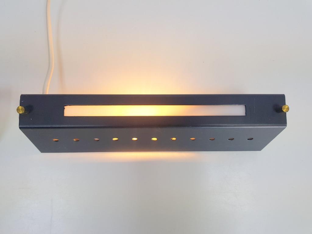 2x Wandlampe Metall Acrylglas