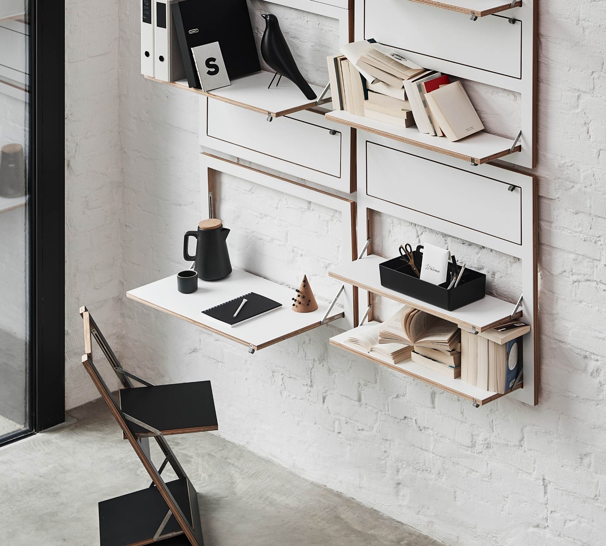 Fläpps Wall shelf 80x27-1 White