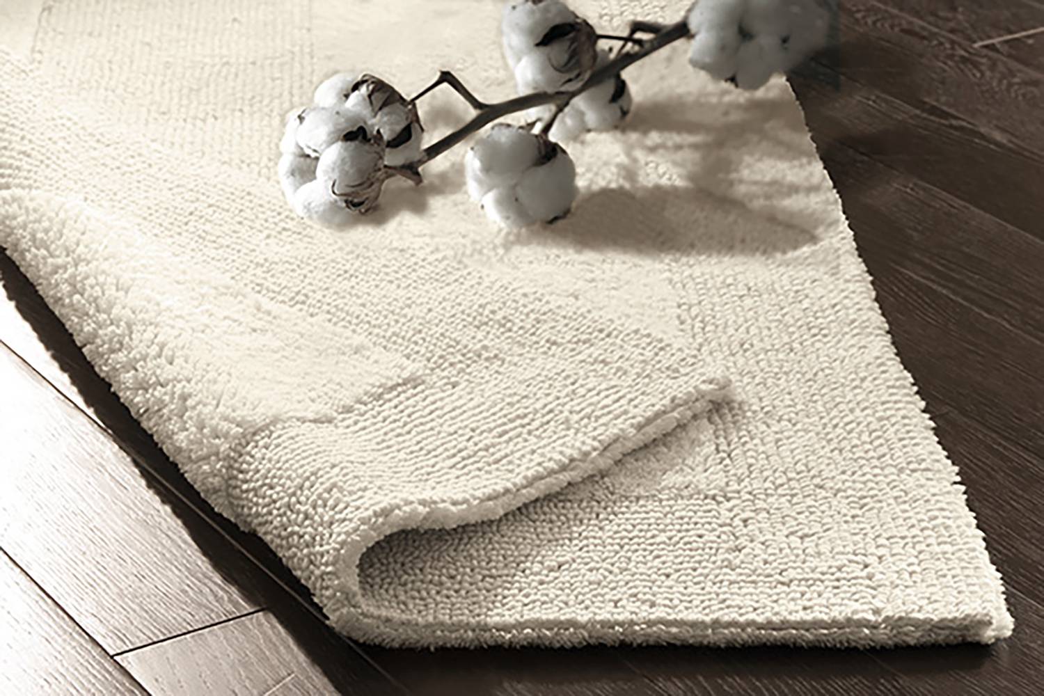 Badteppich Havanna Baumwolle Creme