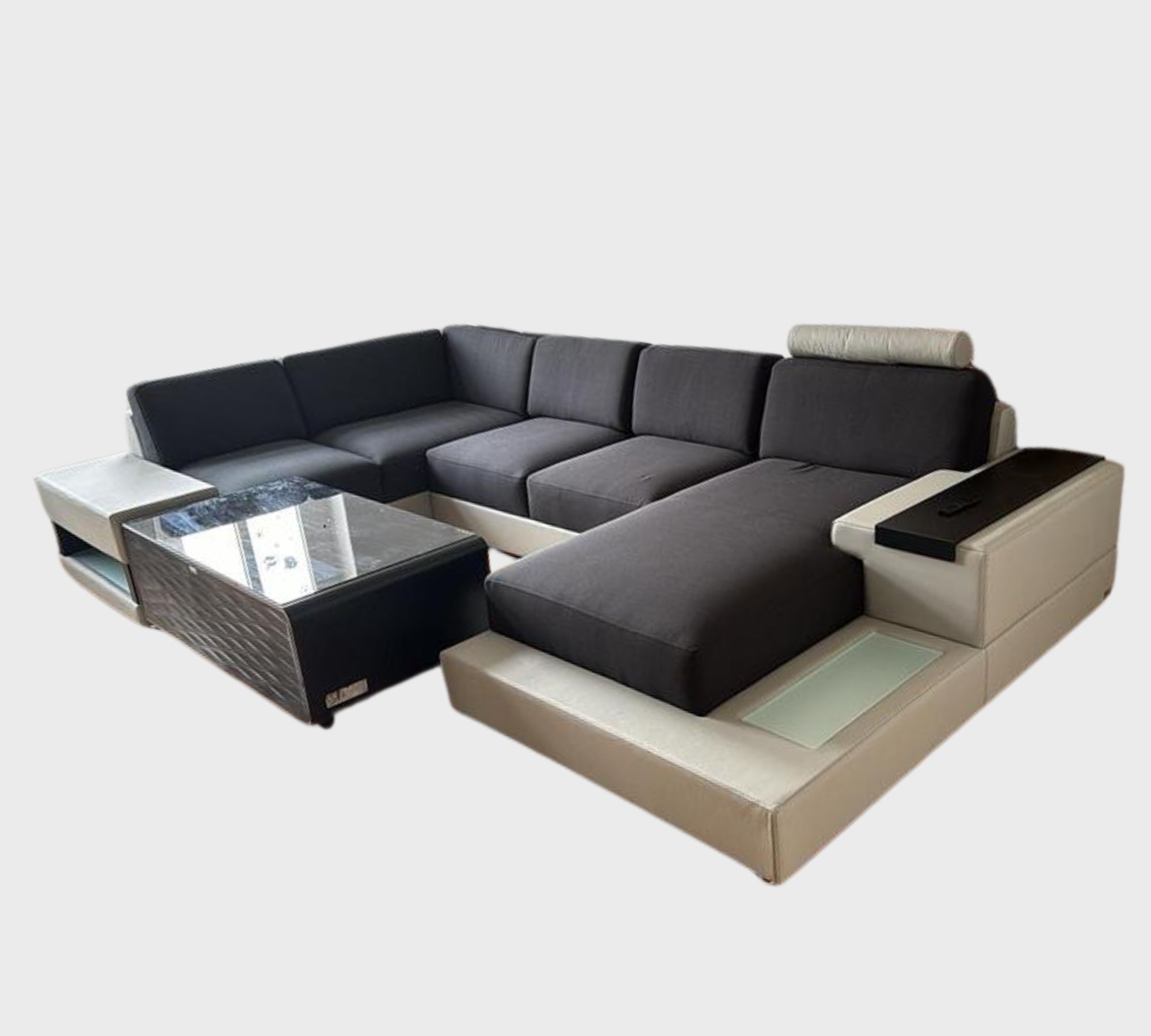 Luxus Modulares Sofa Leder 