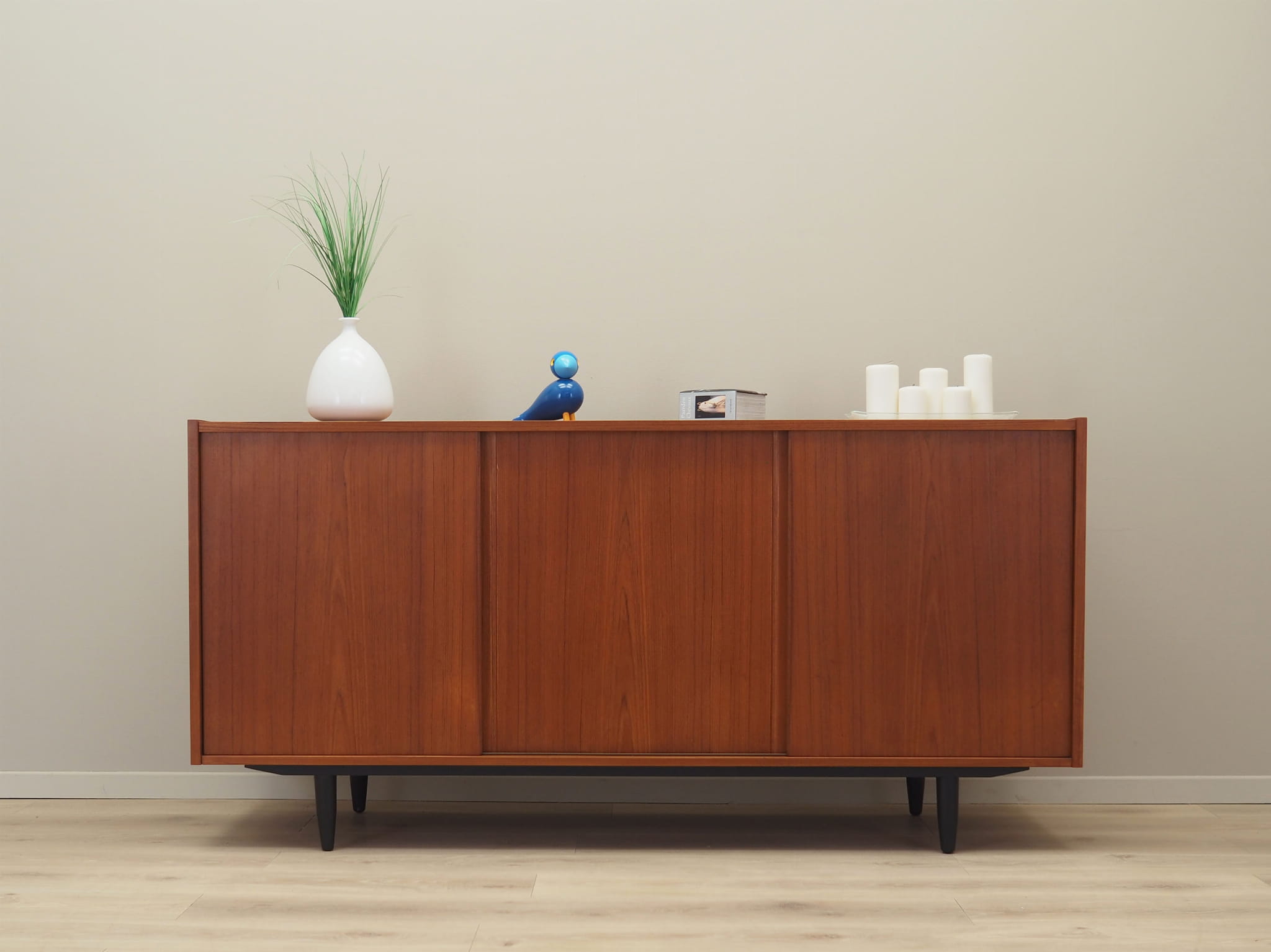 Vintage Sideboard Teakholz Braun 1970er Jahre