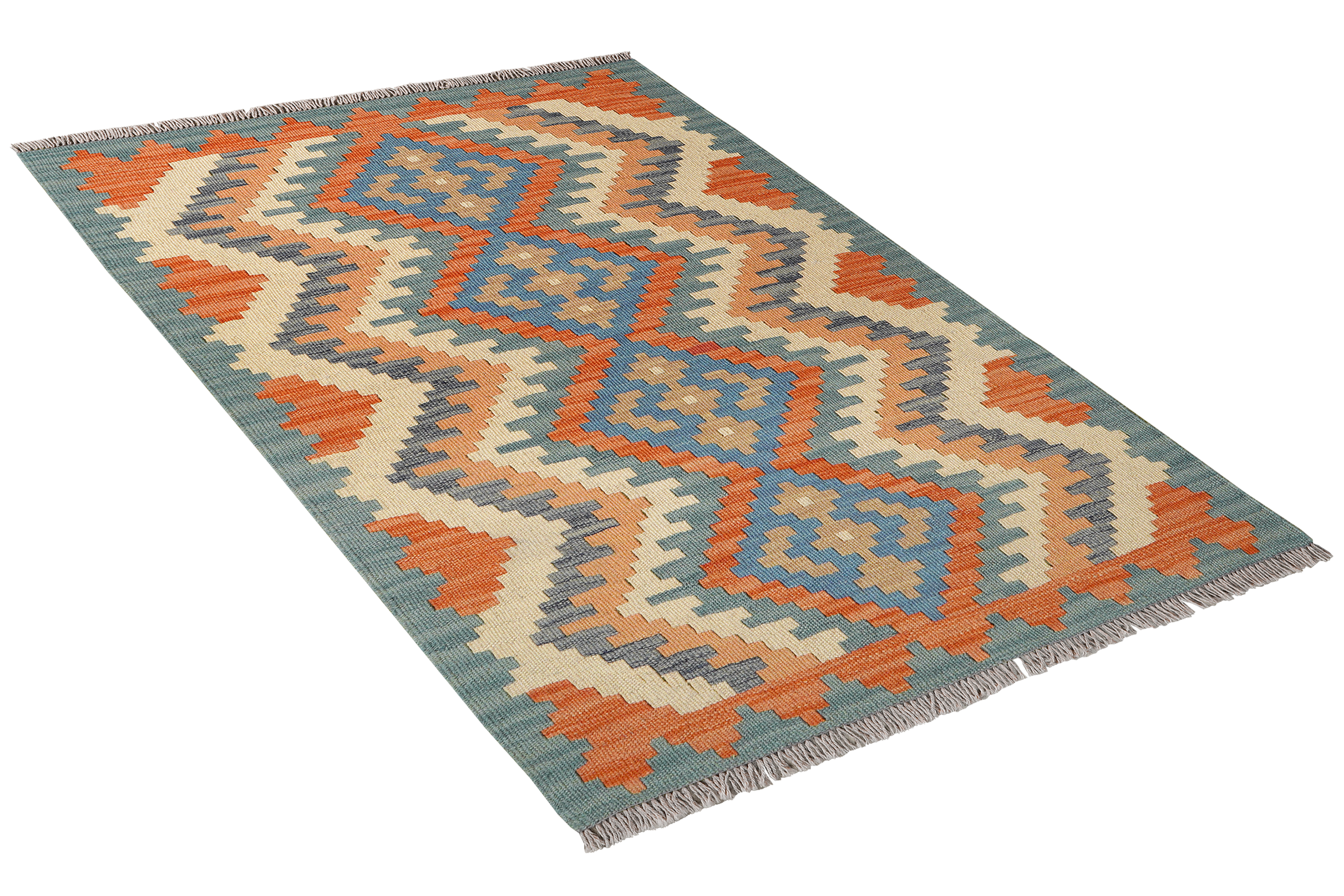 Kelim Gashgai Wool Multicolored