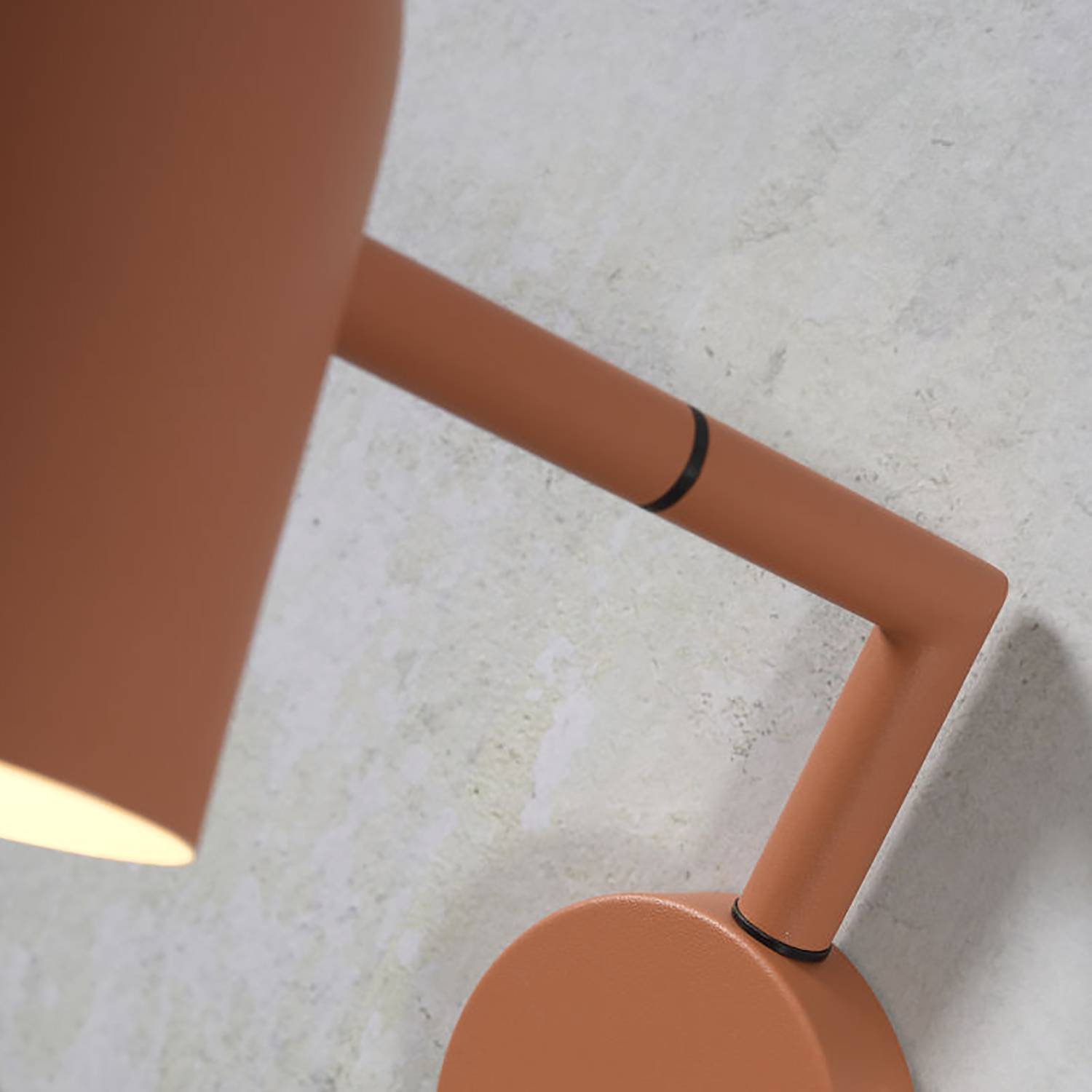 1-Flame Wall Lamp Marseille Iron Terracotta