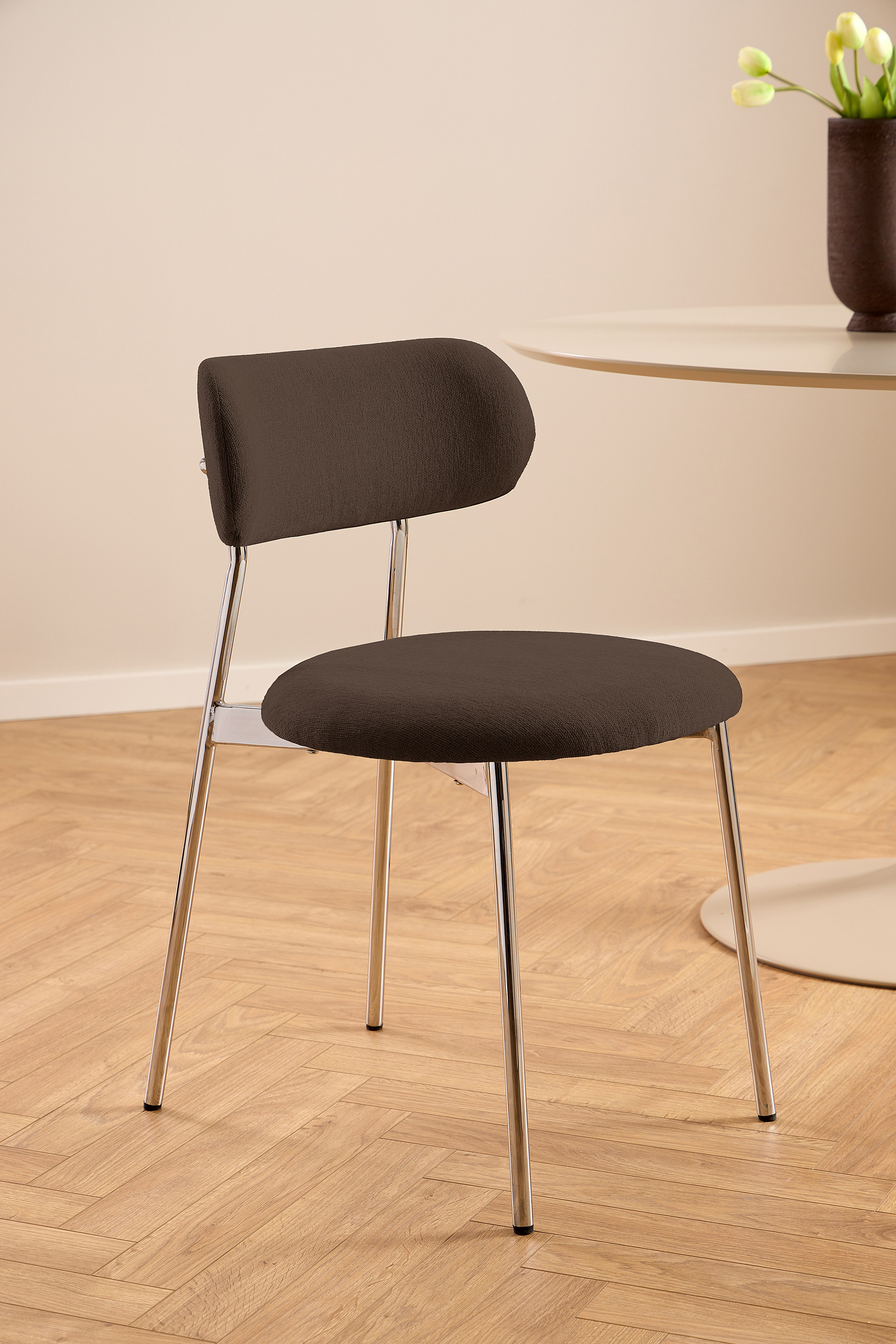 Polsterstuhl SUKHO 2er Set Braun