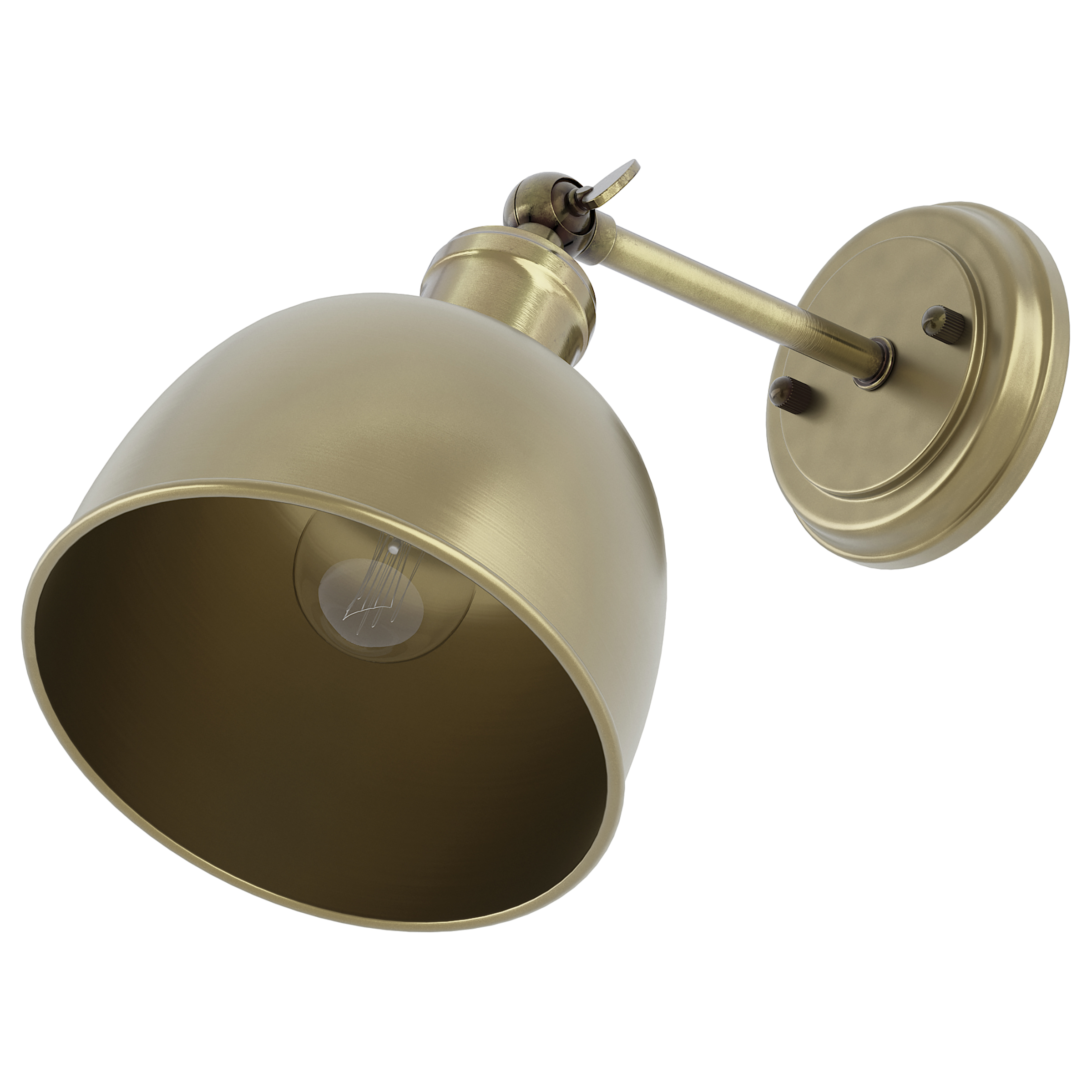 1-Flame LOWI Wall lamp Iron Brass