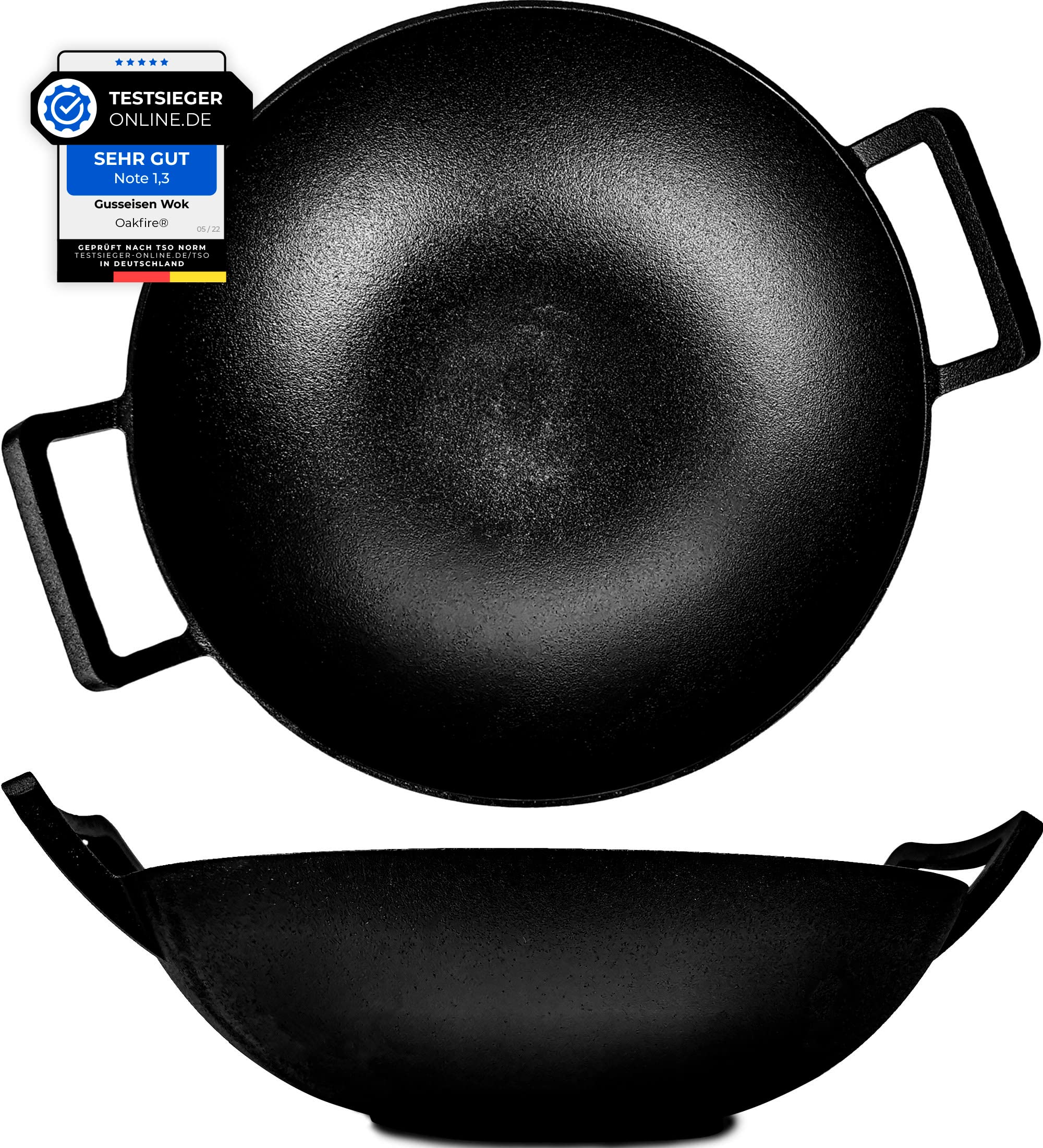 Oakfire Wok Gusseisen Induktion 36cm