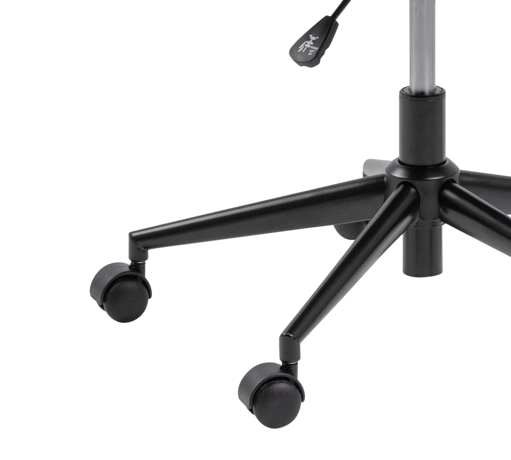 Bürodrehstuhl Samt Metall Altrosa