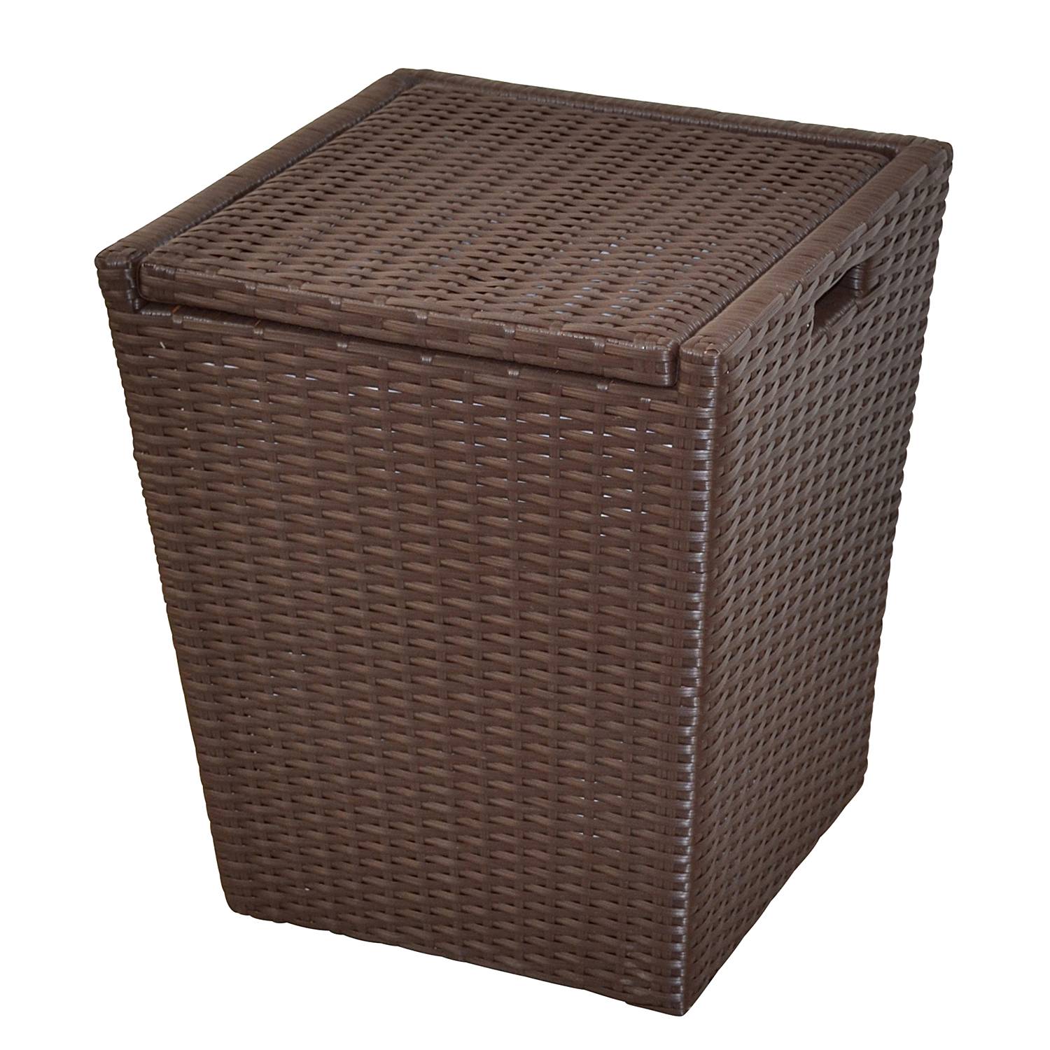 Gladysdale Wäschekorb Polyrattan Braun