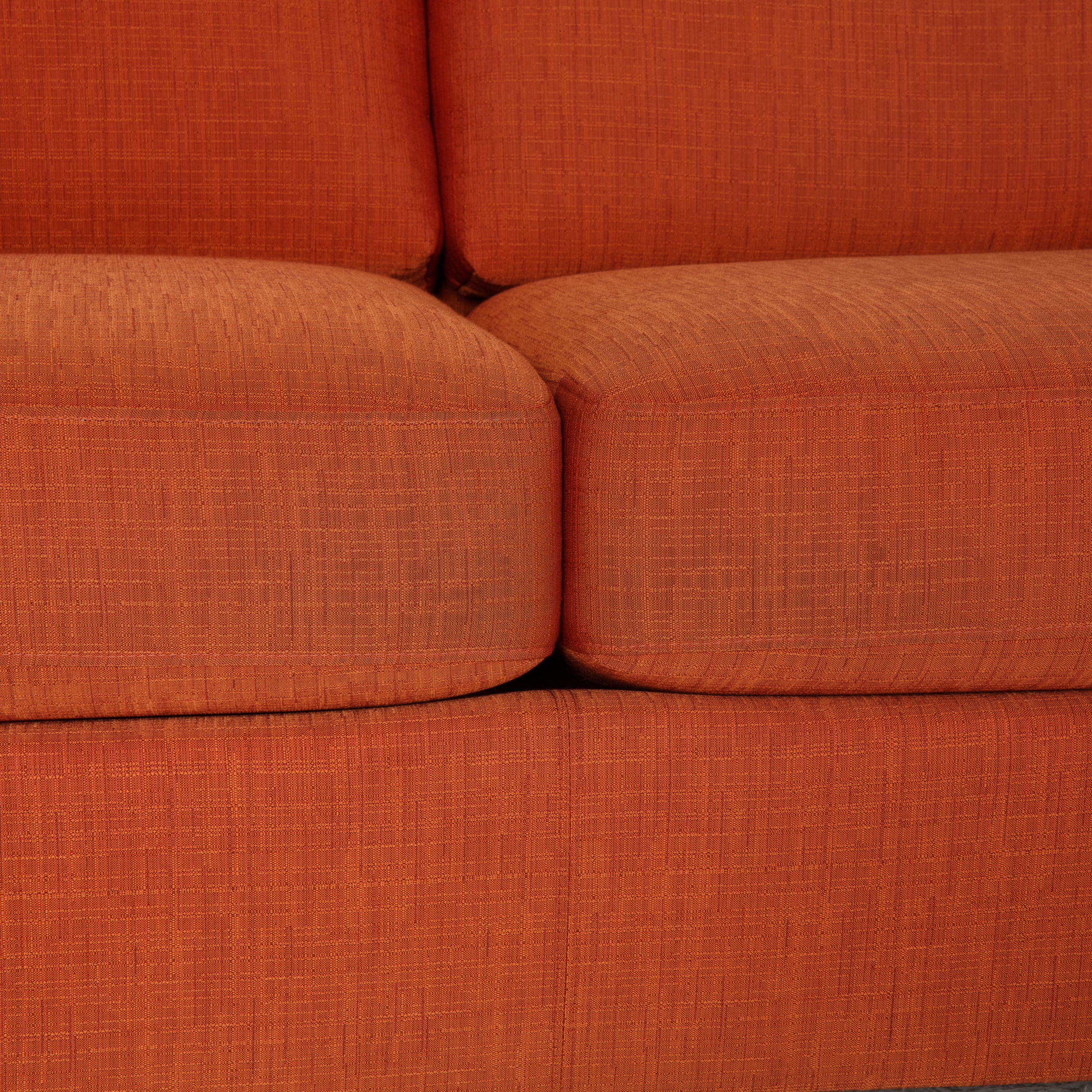 Sofa 2-Sitzer Stoff Orange