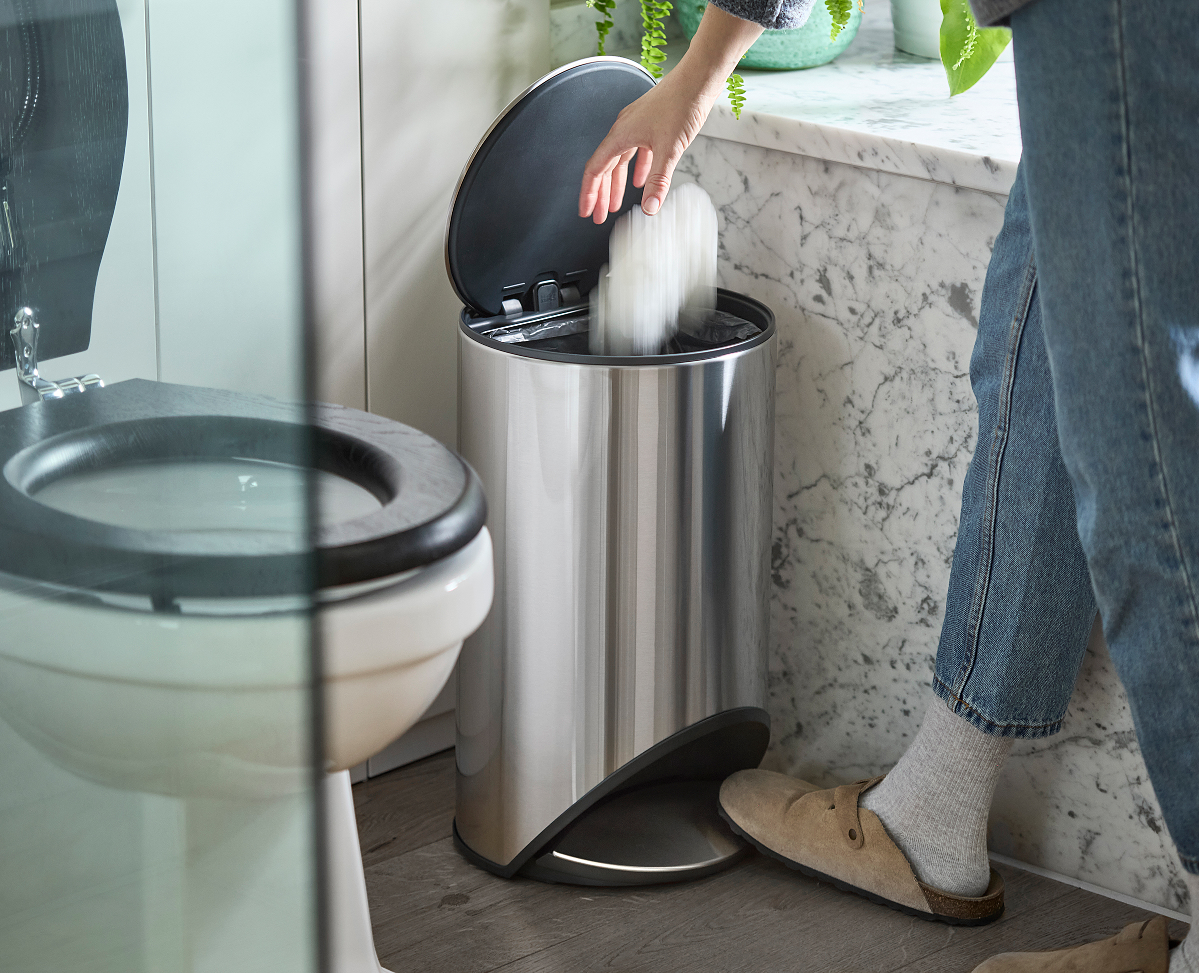 Arc Kosmetikeimer Edelstahl Silber